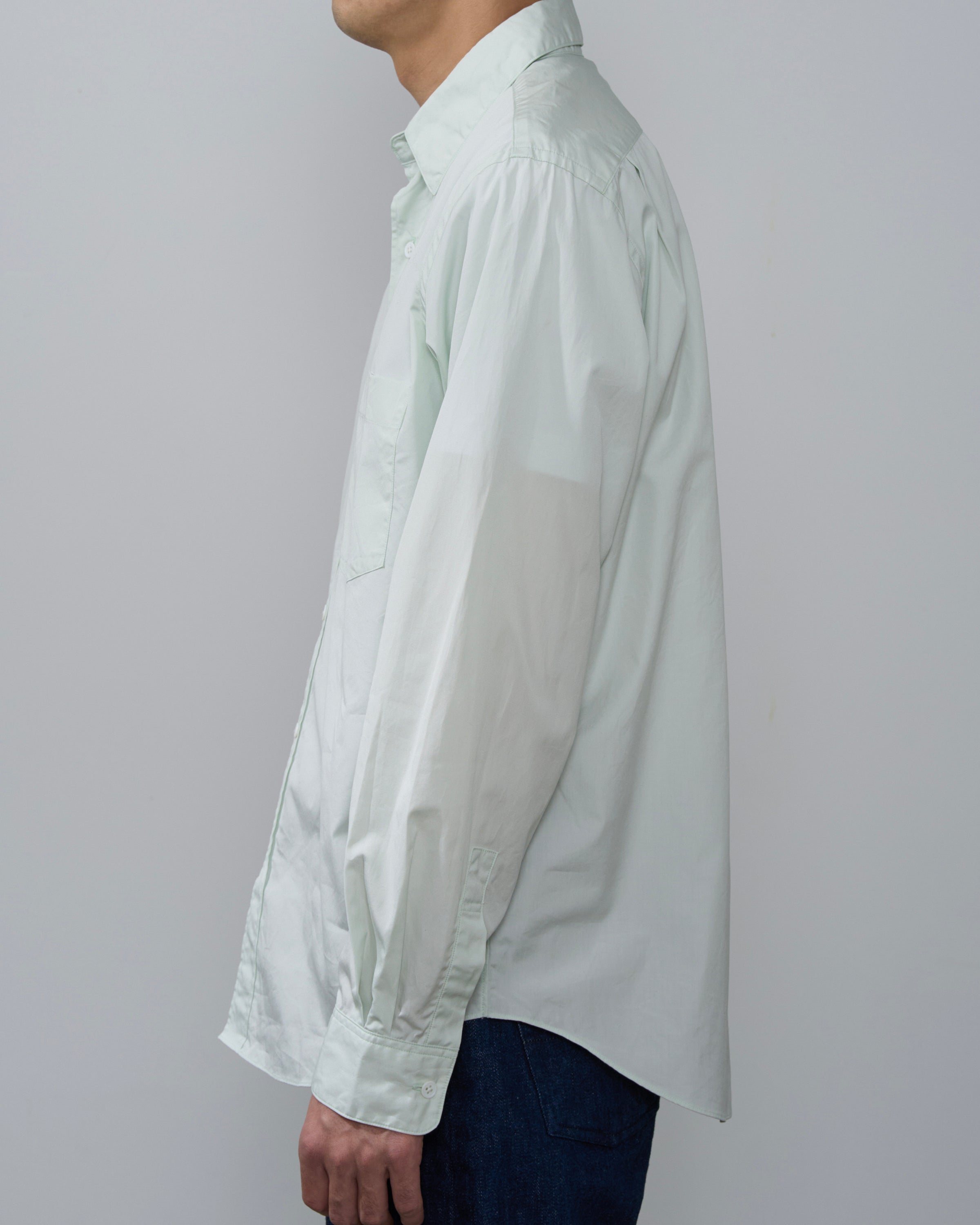 S H Regular Collar Shirt, Light Green