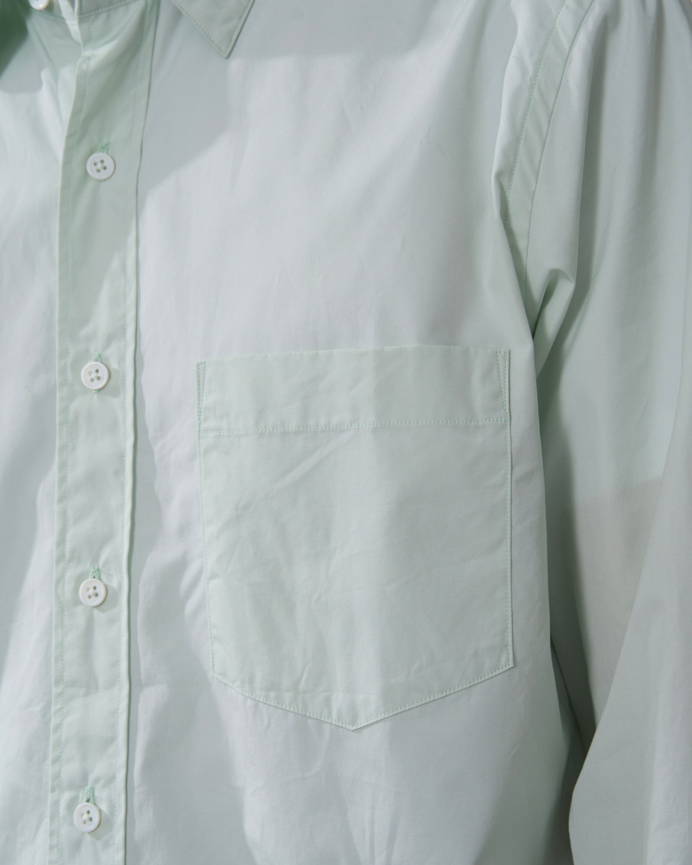 S H Regular Collar Shirt, Light Green