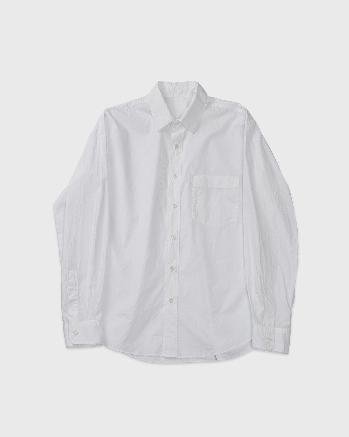 S H Cotton Regular Collar Shirt(Alumo), White