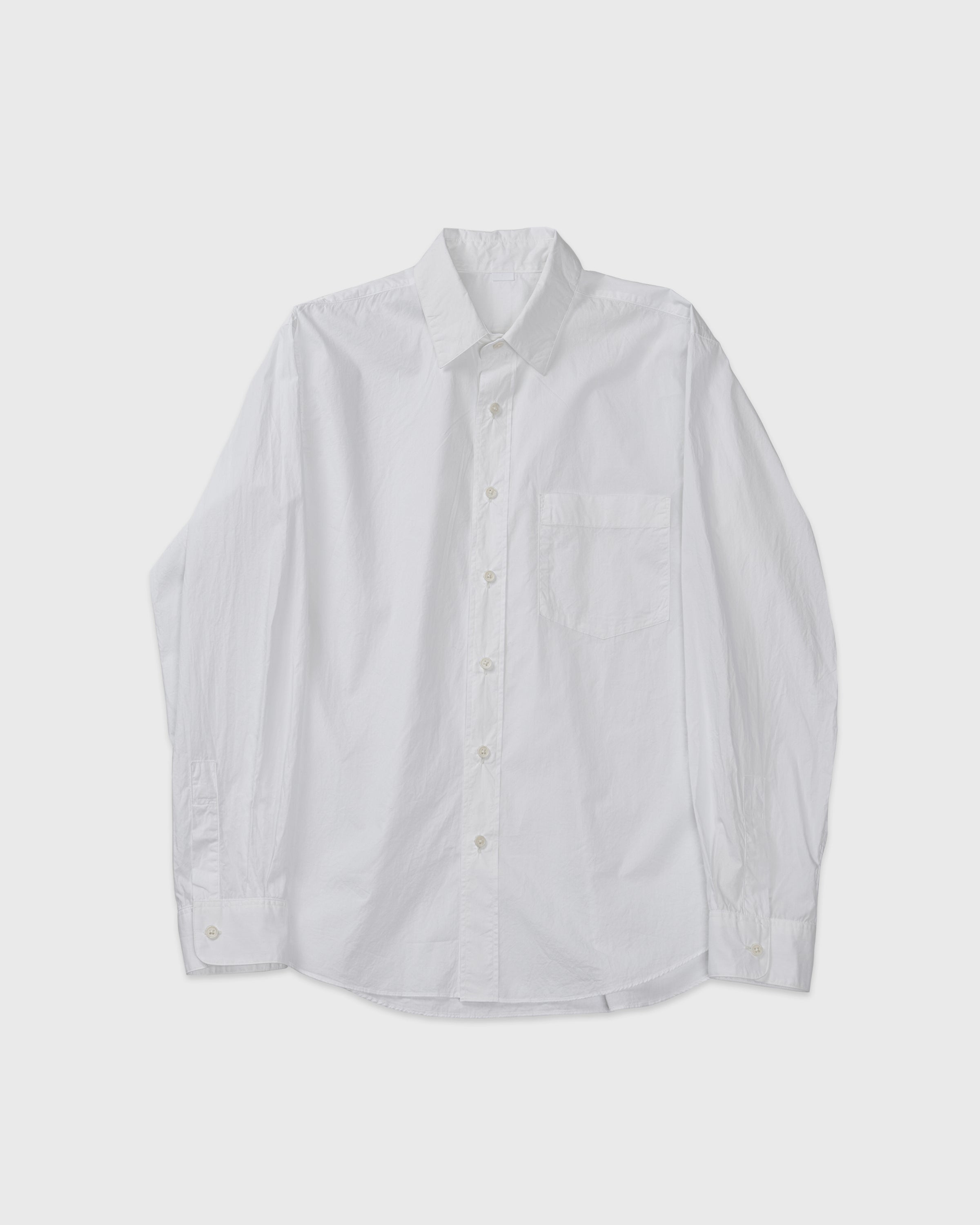 S H Cotton Regular Collar Shirt(Alumo), White