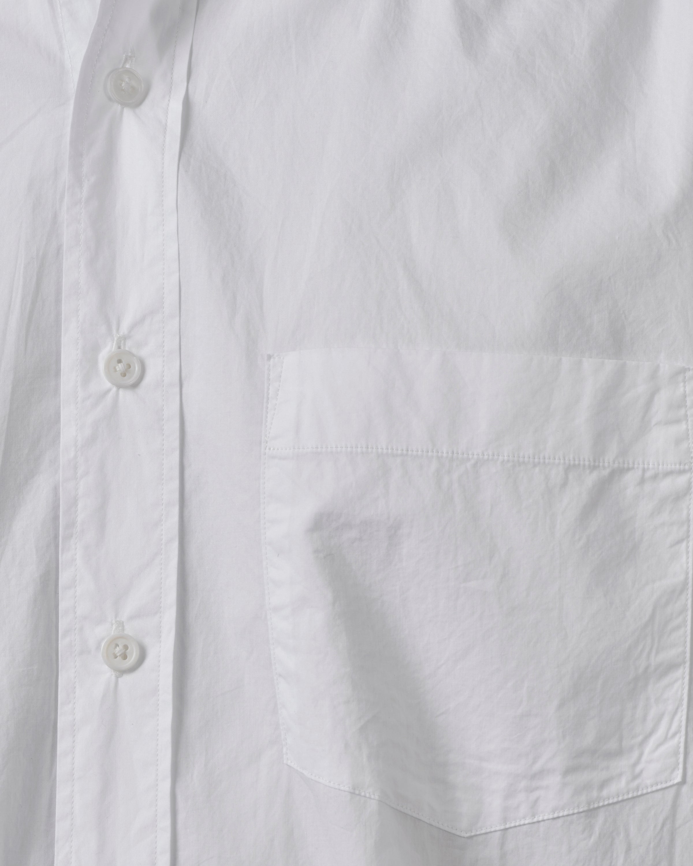 S H Cotton Regular Collar Shirt(Alumo), White