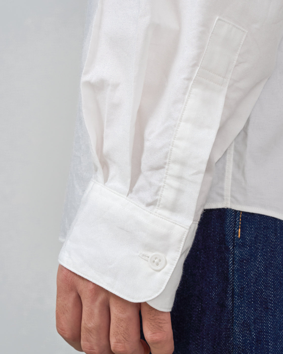 S H Cotton Regular Collar Shirt, White