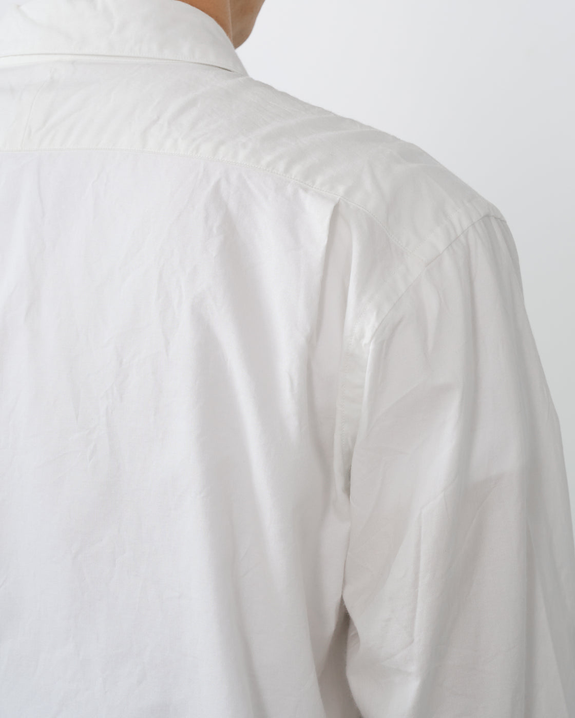 S H Cotton Regular Collar Shirt, White