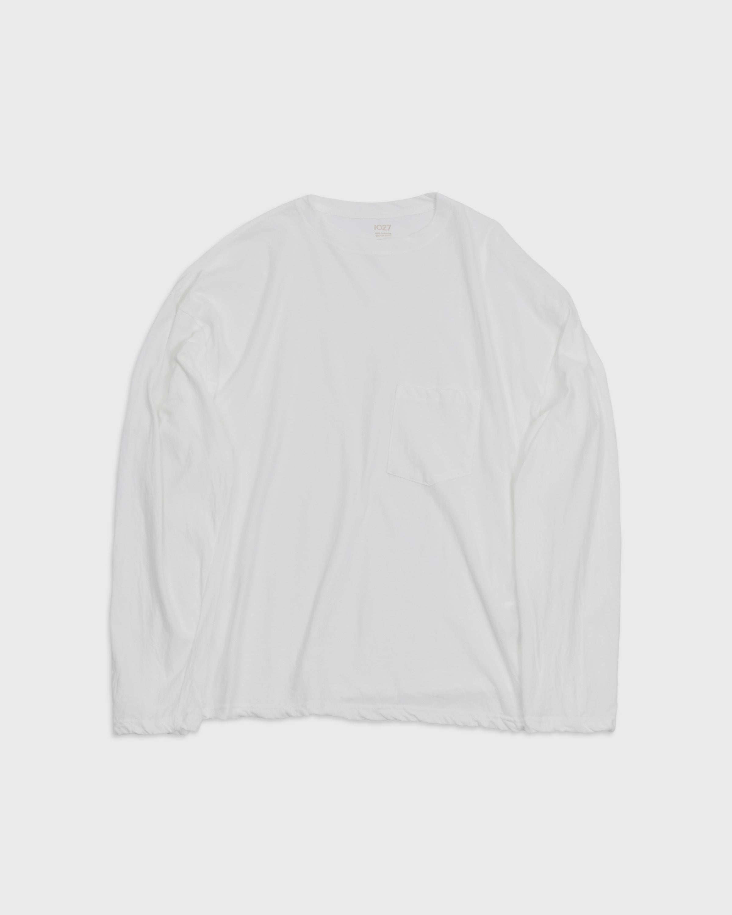 1027 25SS Cutsew Long Sleeve, White