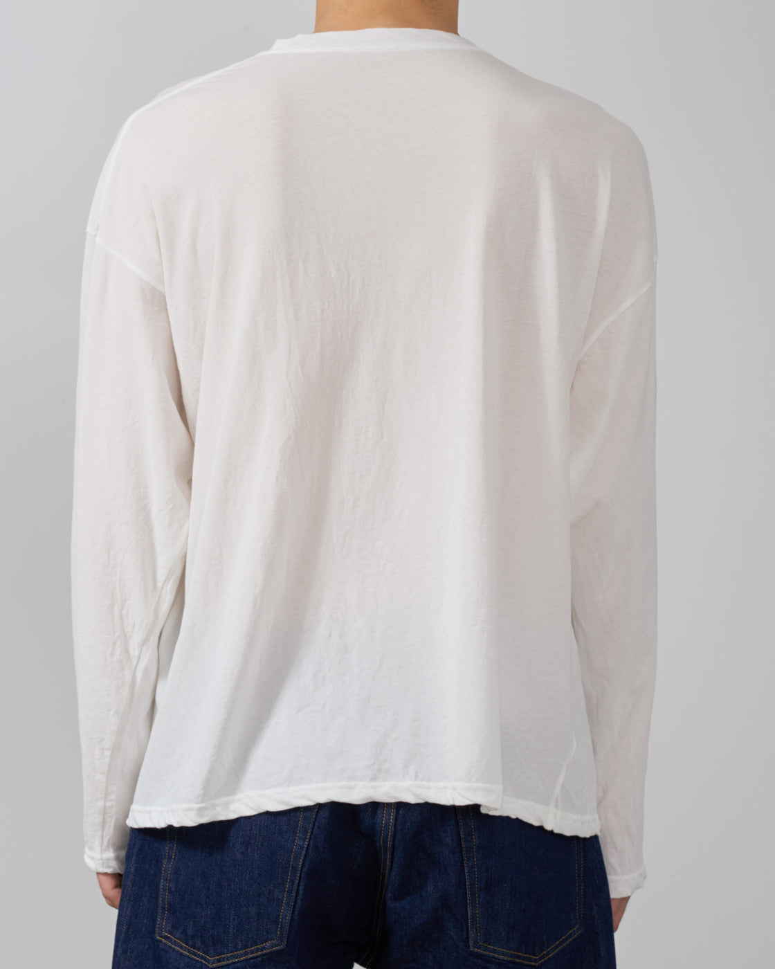 1027 25SS Cutsew Long Sleeve, White
