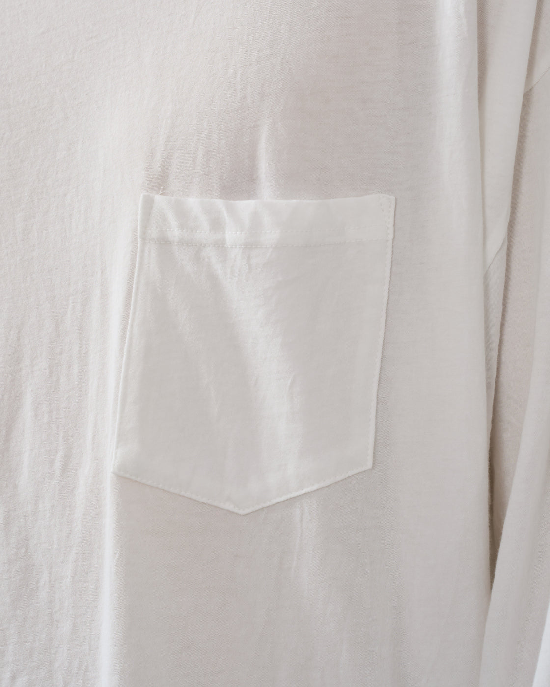 1027 25SS Cutsew Long Sleeve, White