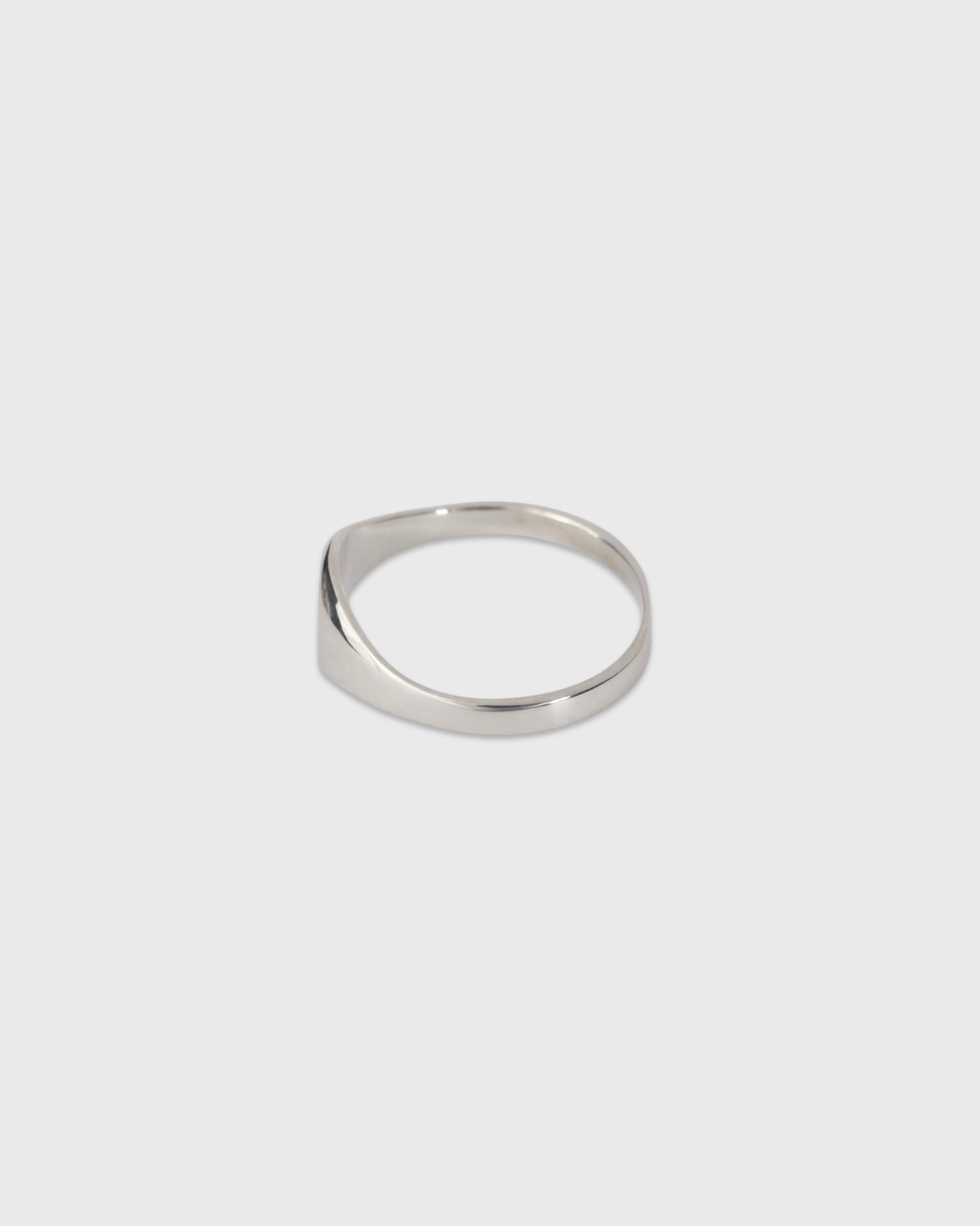 Garden of eden 23AW-014 Signet Break Ring Small, Silver & 9KGold