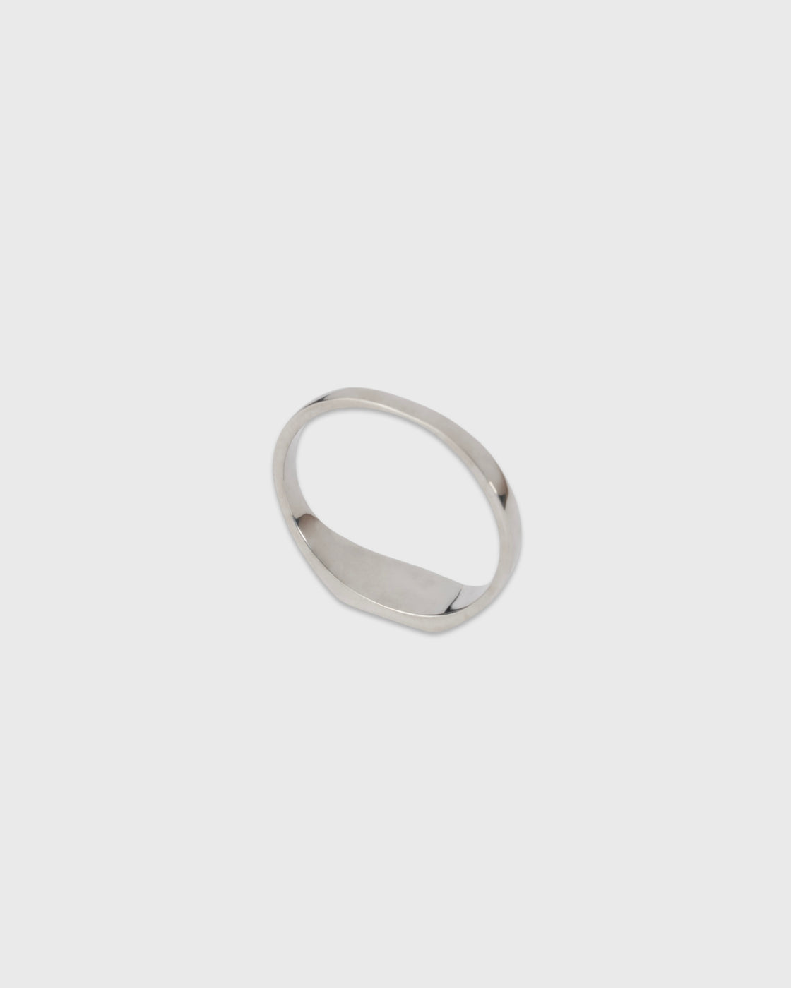 Garden of eden 23AW-014 Signet Break Ring Small, Silver & 9KGold