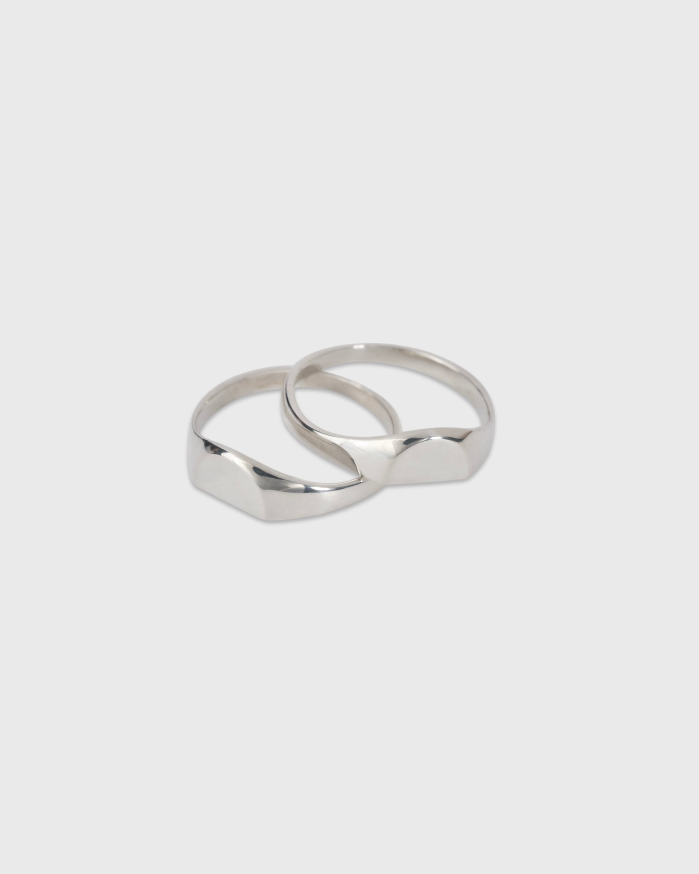 Garden of eden 23AW-015 Signet Break Ring Small, Silver