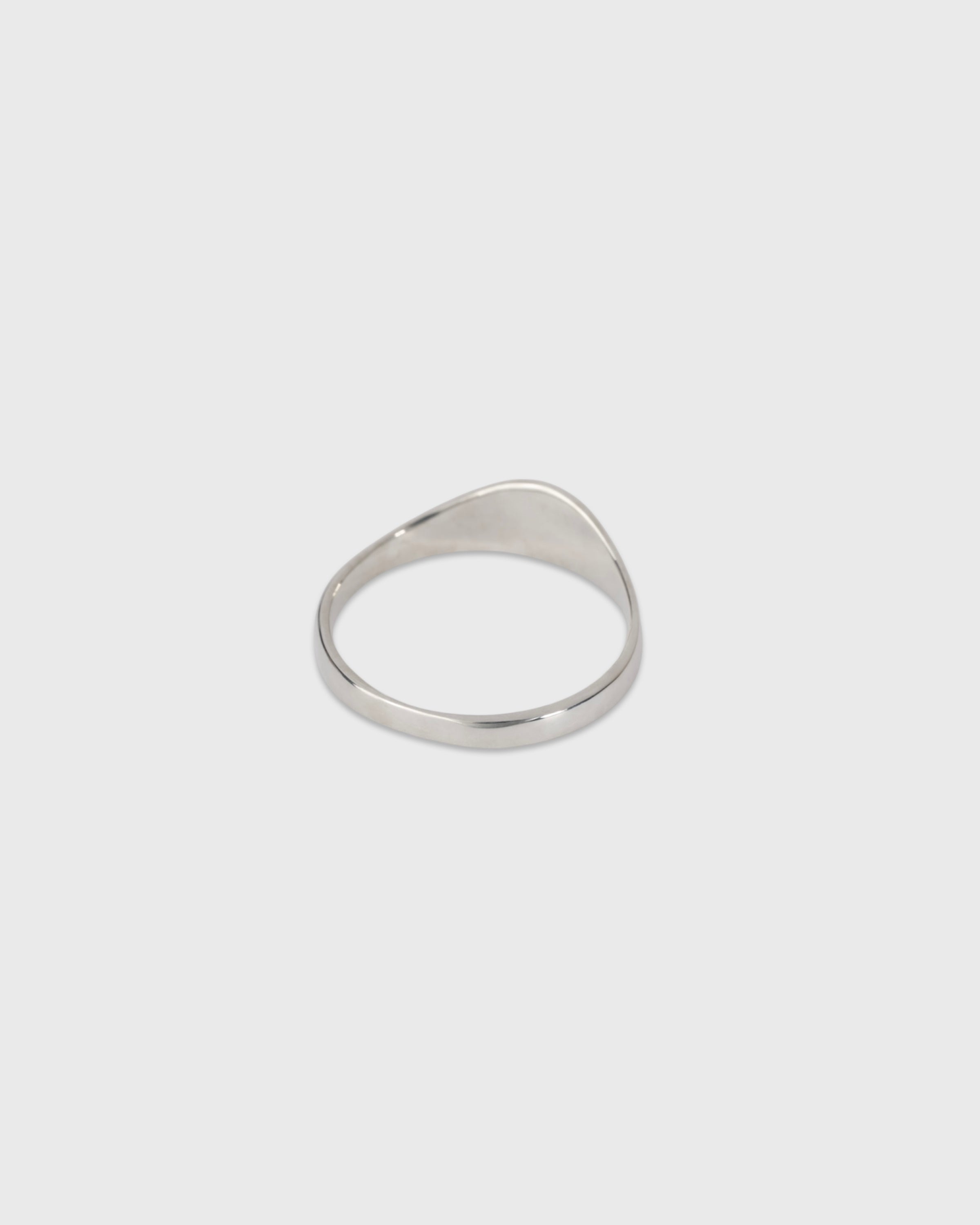 Garden of eden 23AW-015 Signet Break Ring Small, Silver