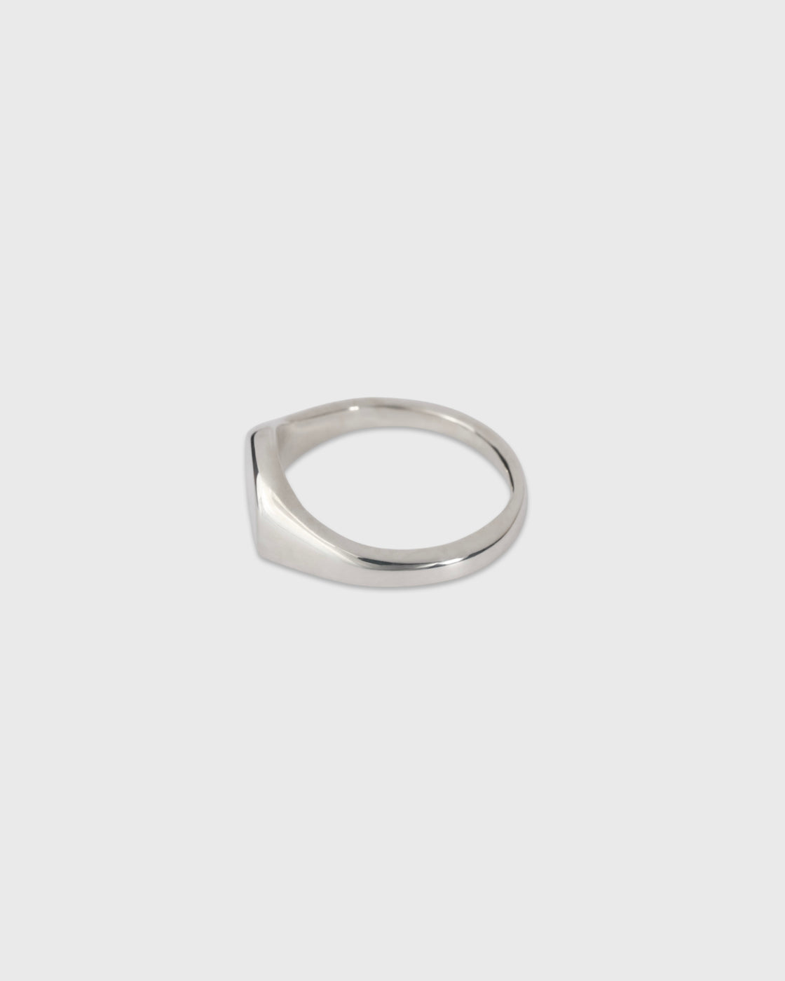 Garden of eden 23AW-017 Signet Break Ring Medium, Sterling Silver