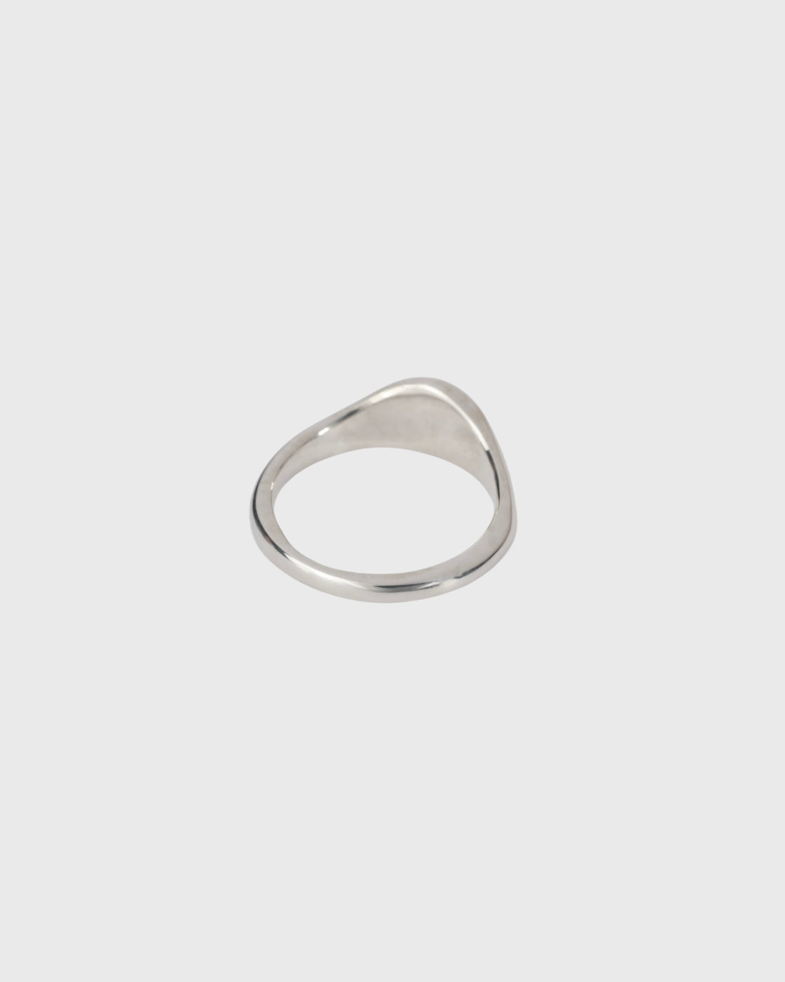 Garden of eden 23AW-017 Signet Break Ring Medium, Sterling Silver