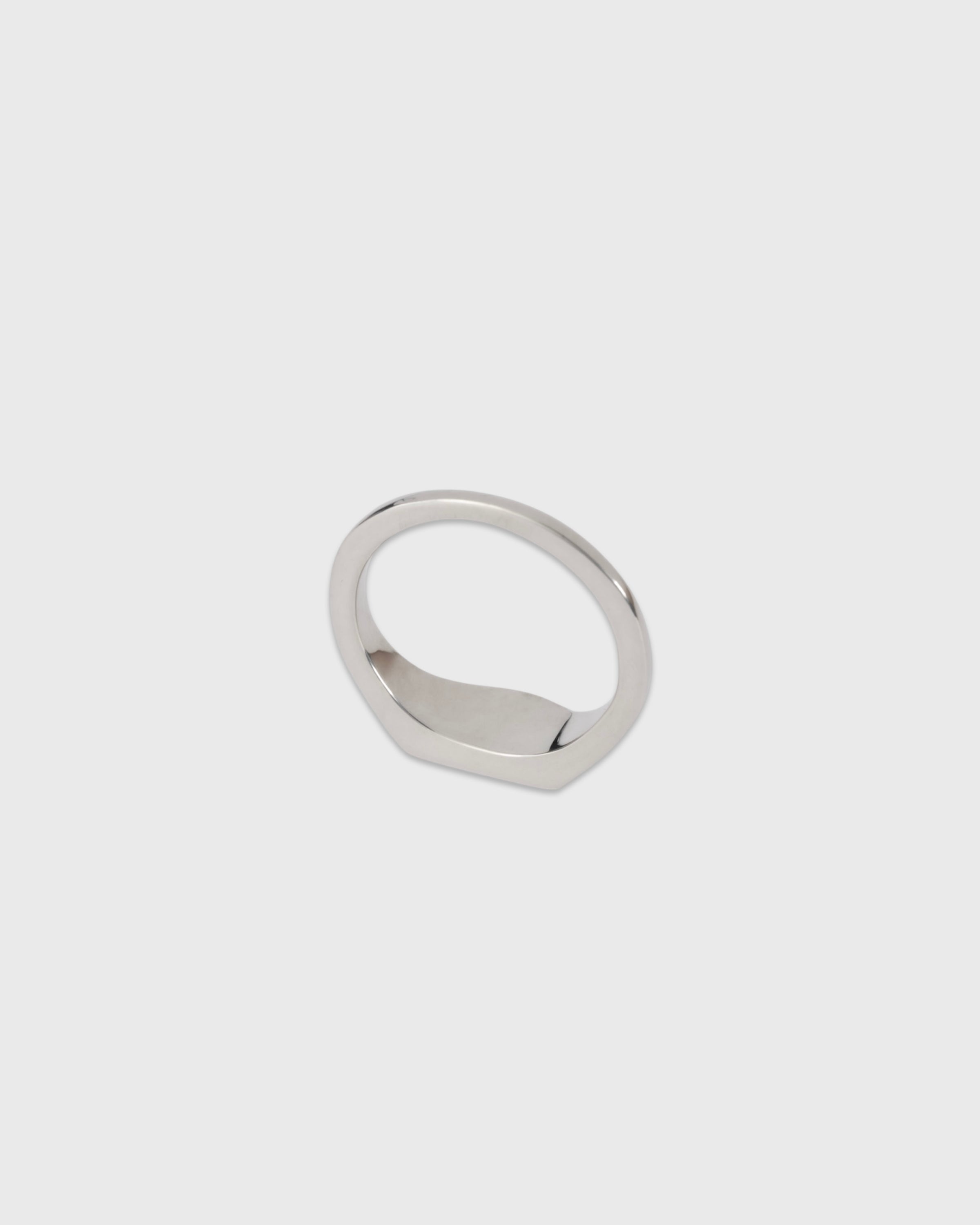 Garden of eden 23AW-017 Signet Break Ring Medium, Sterling Silver