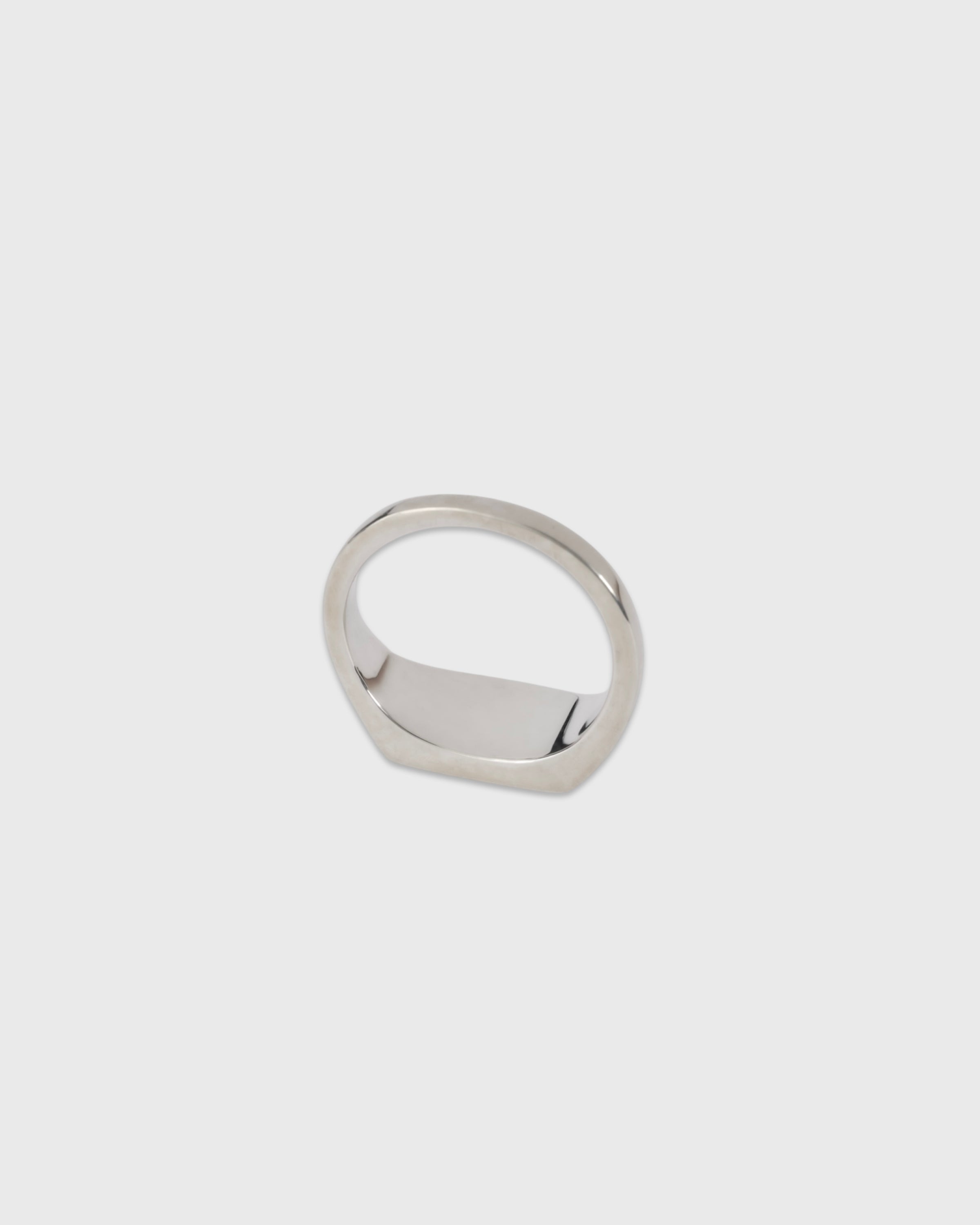 Garden of eden 23AW-018 Signet Break Ring Large, Silver & 9KGold