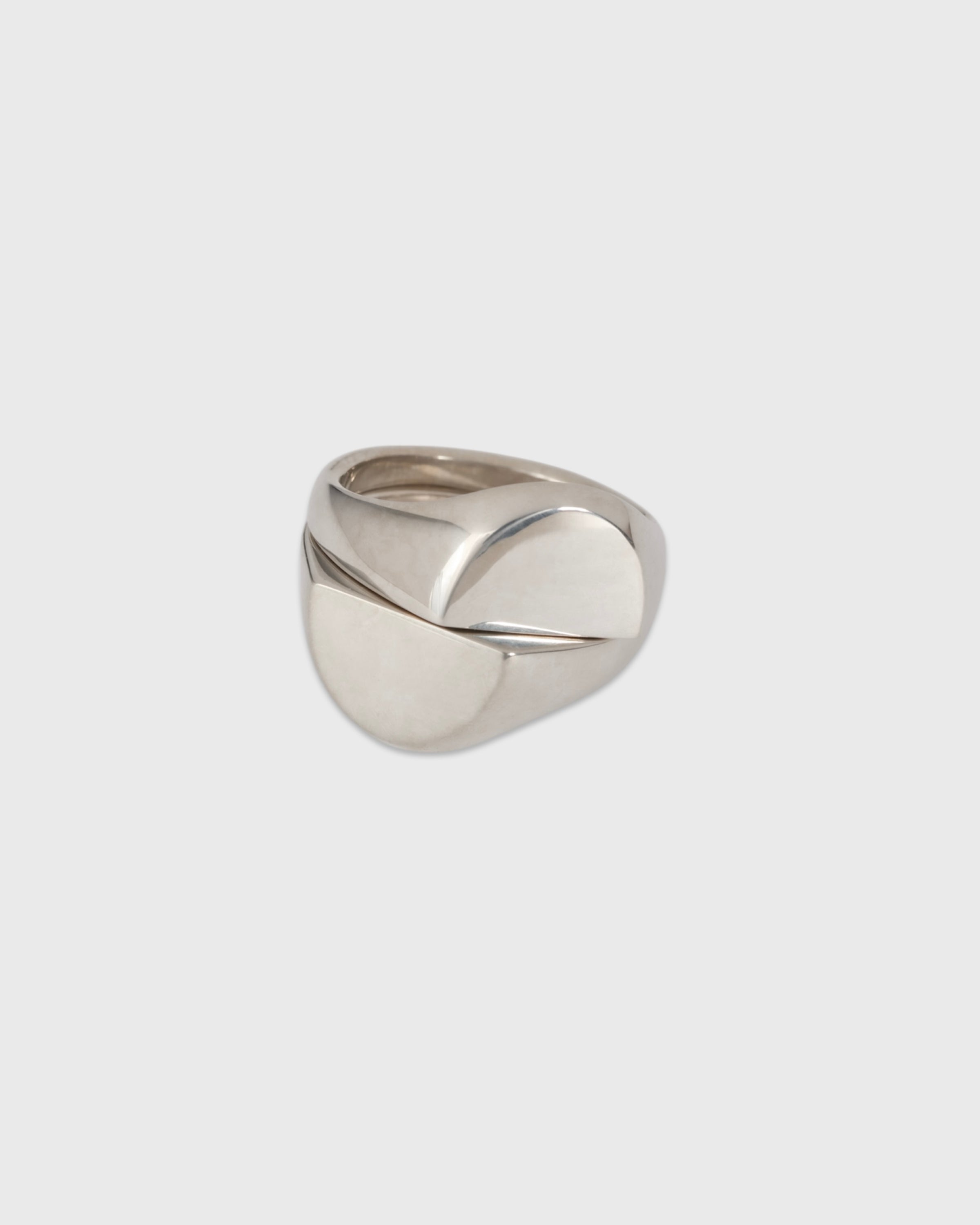 Garden of eden 23AW-019 Signet break  Ring Large, Sterling Silver