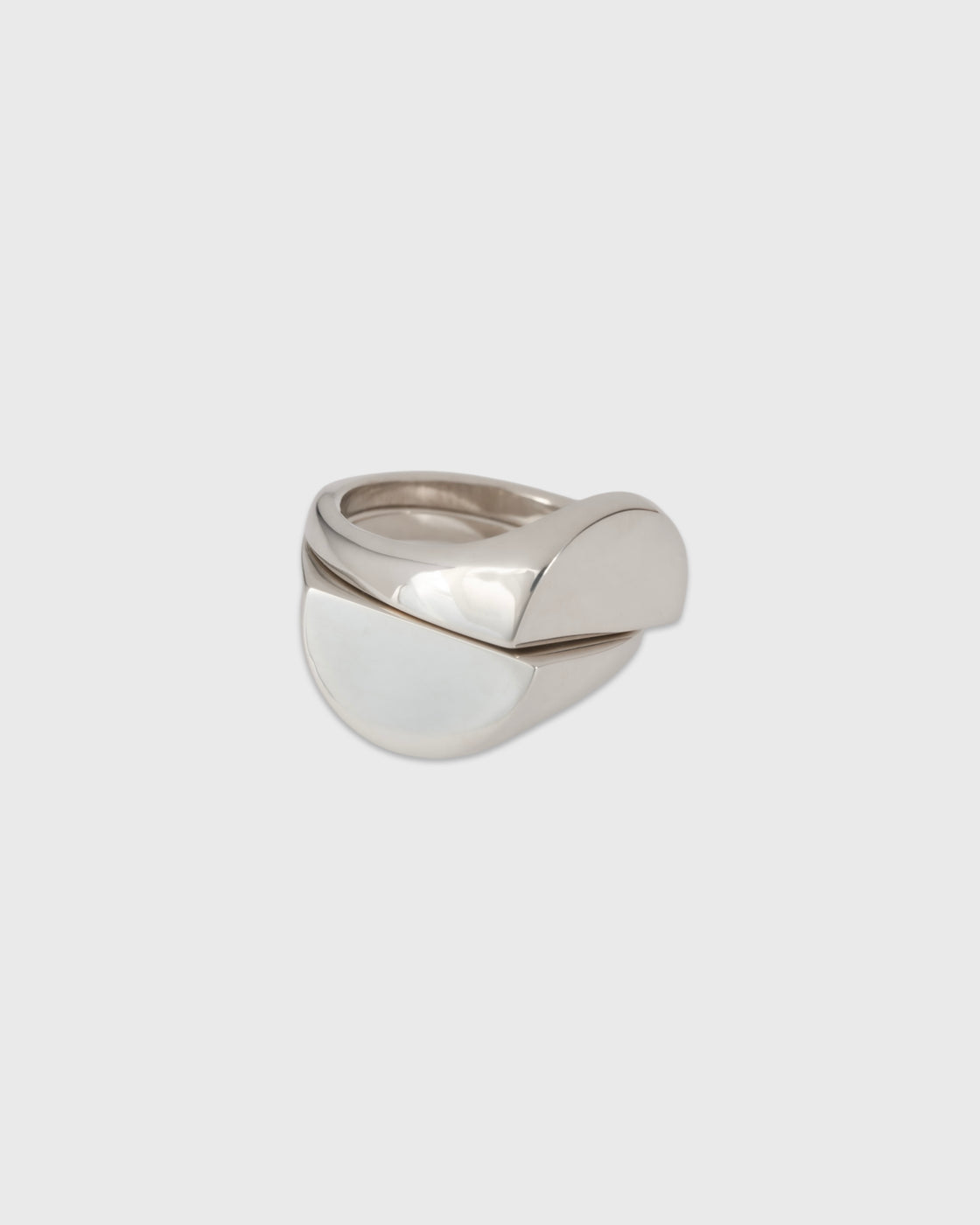 Garden of eden 23AW-021 Signet Break Ring XLarge, Sterling Silver