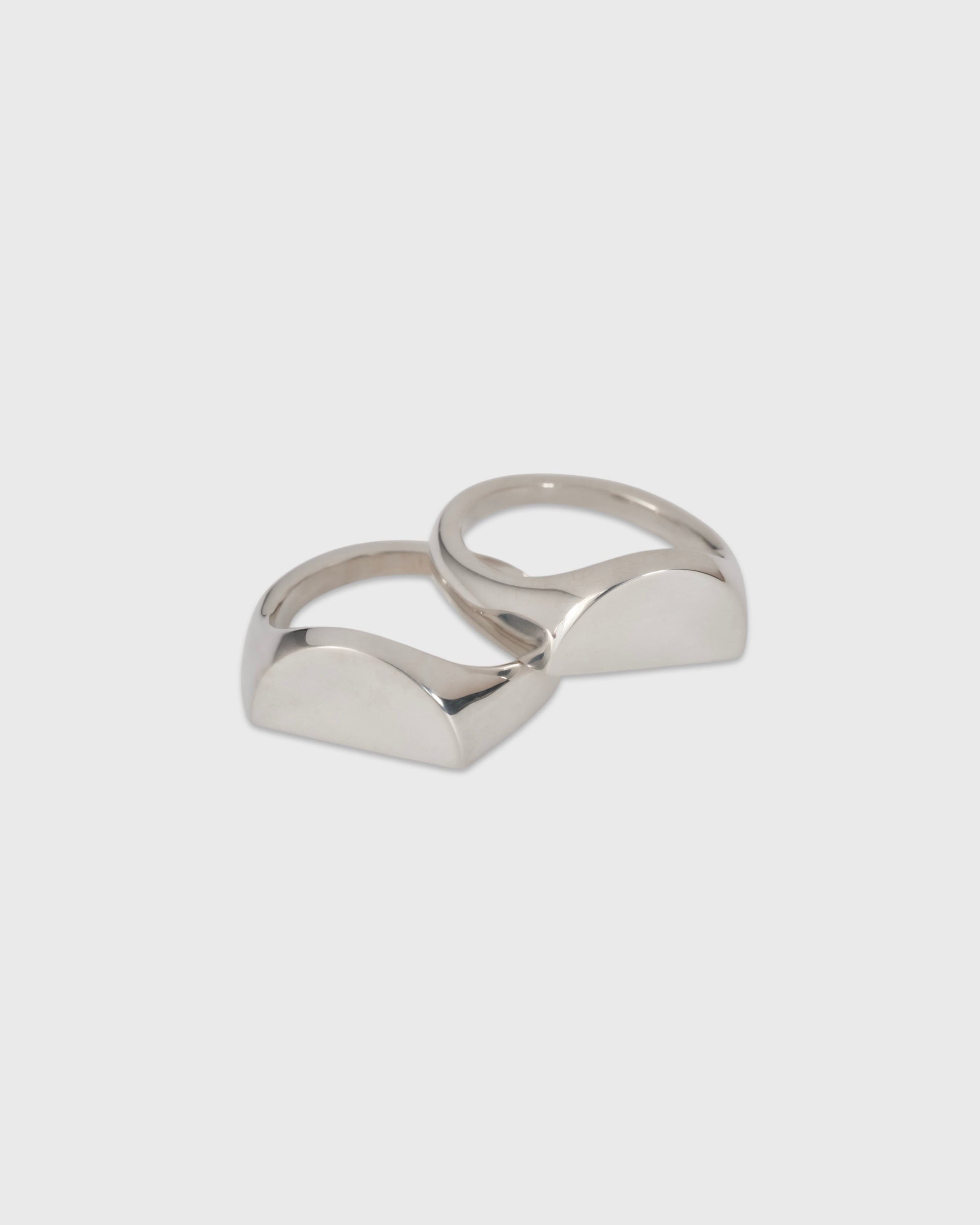 Garden of eden 23AW-021 Signet Break Ring XLarge, Sterling Silver