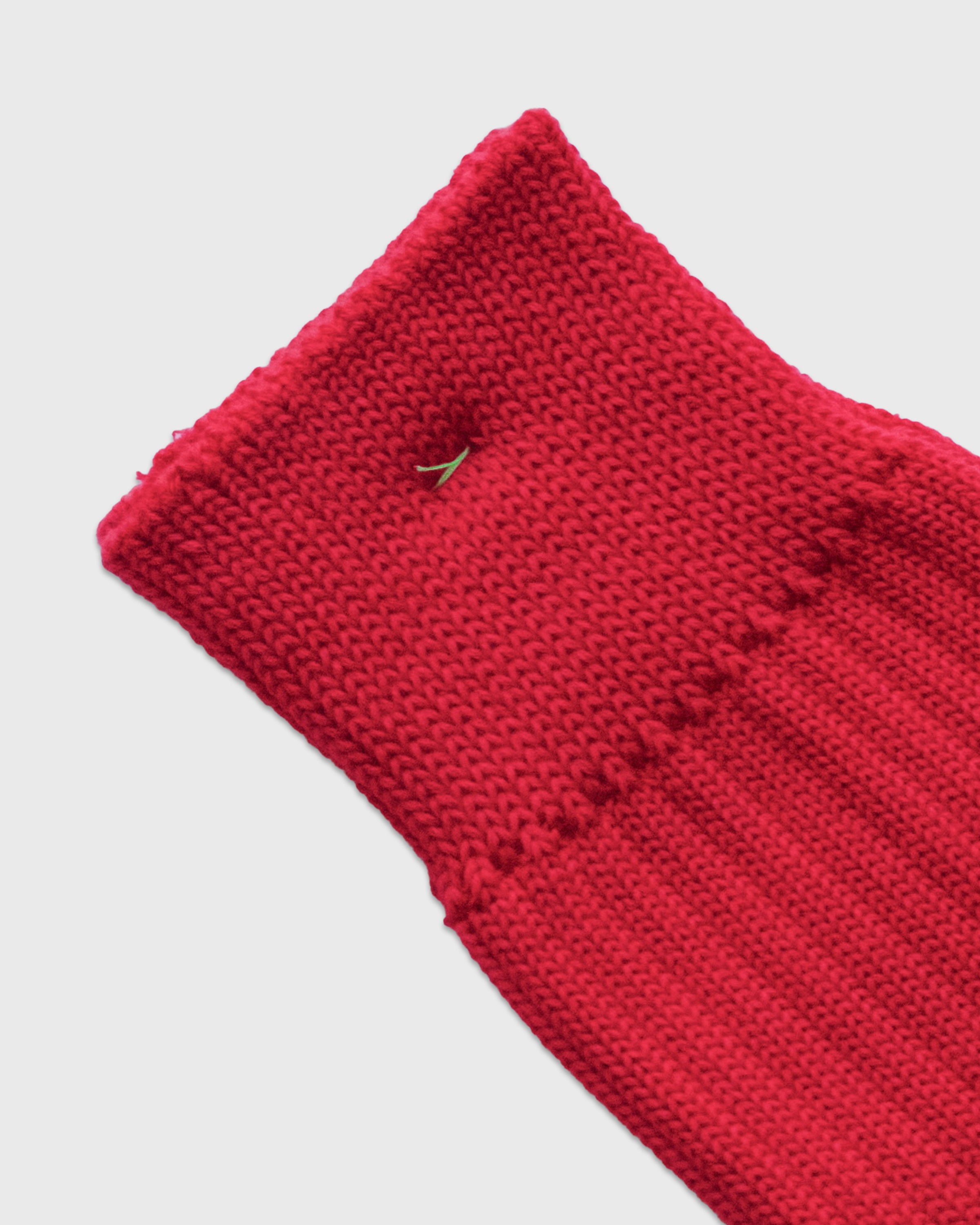 keylime Cotton Rib Socks, Red