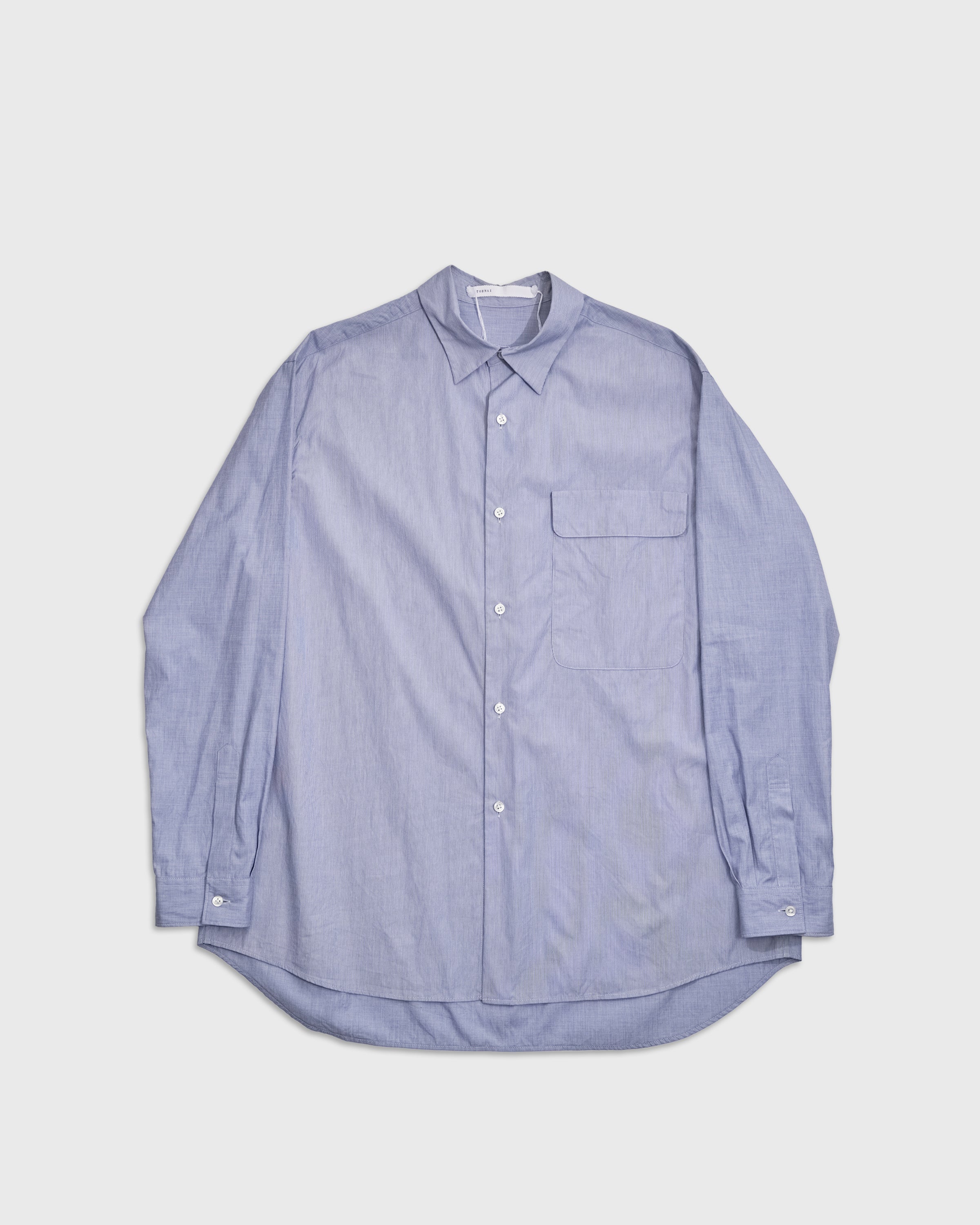 TOHNAI Regular Collar Shirt, Blue