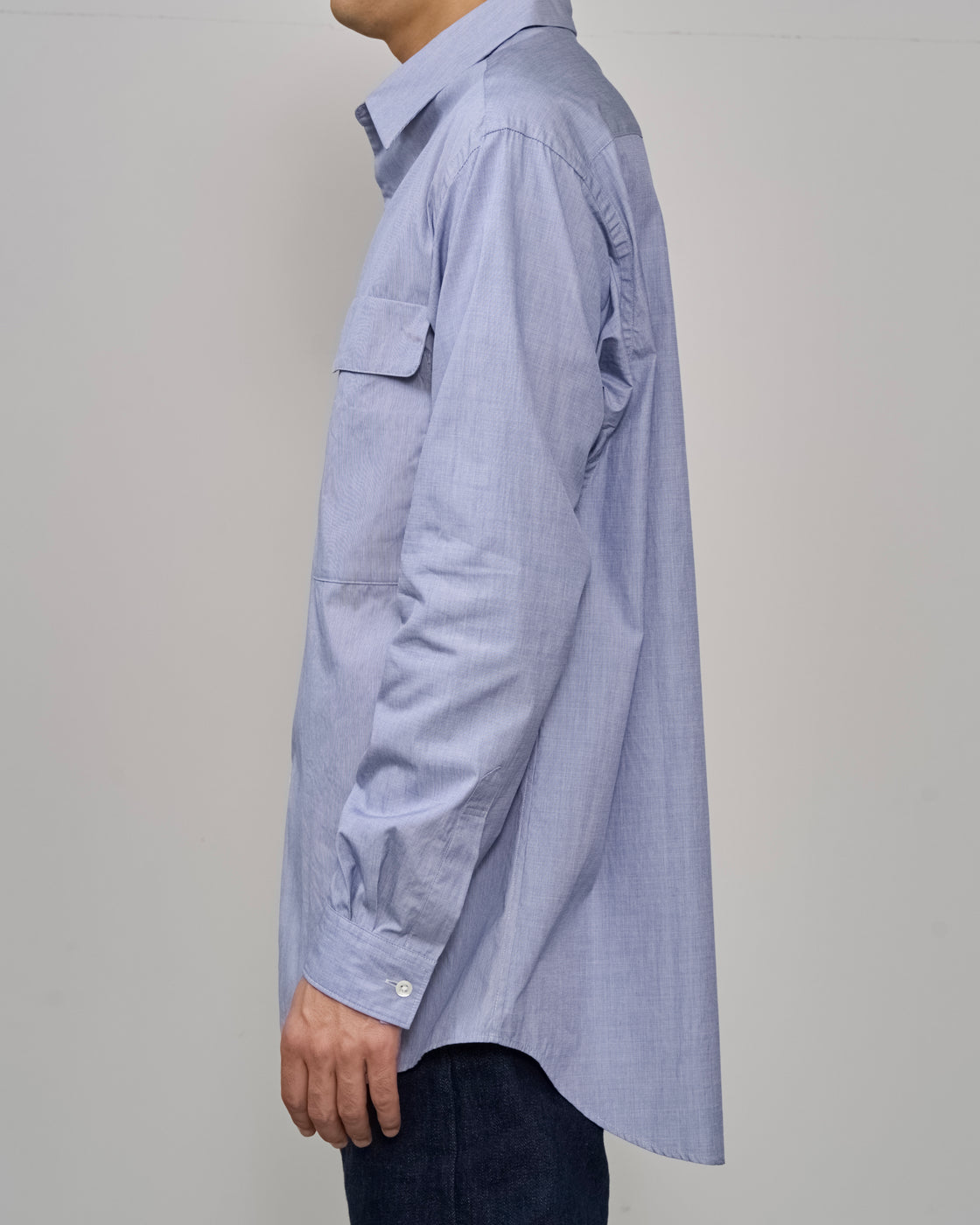 TOHNAI Regular Collar Shirt, Blue