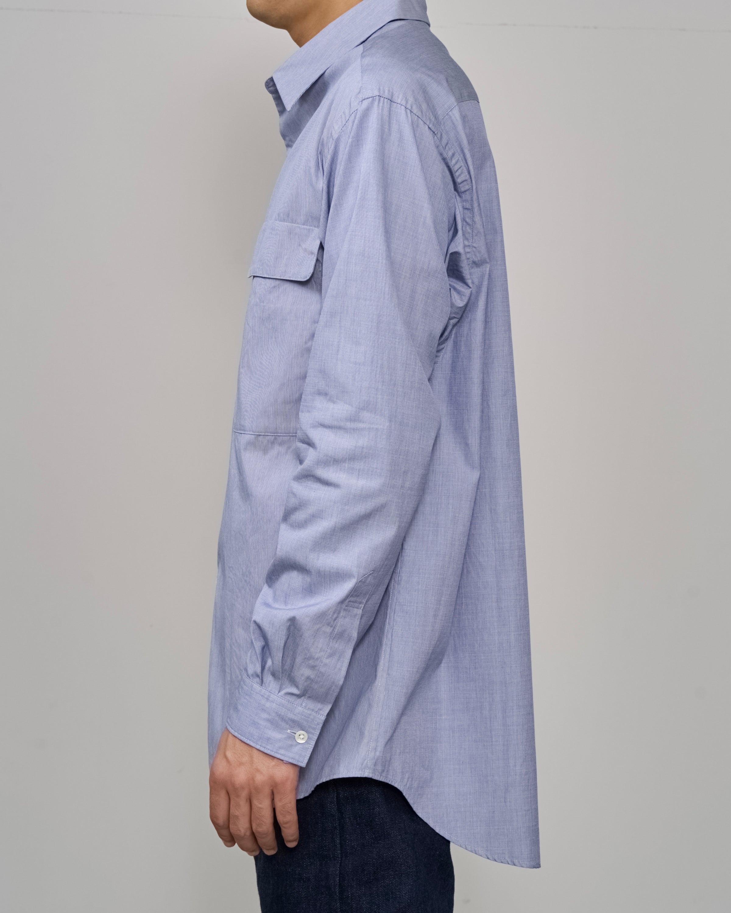 TOHNAI Regular Collar Shirt, Blue