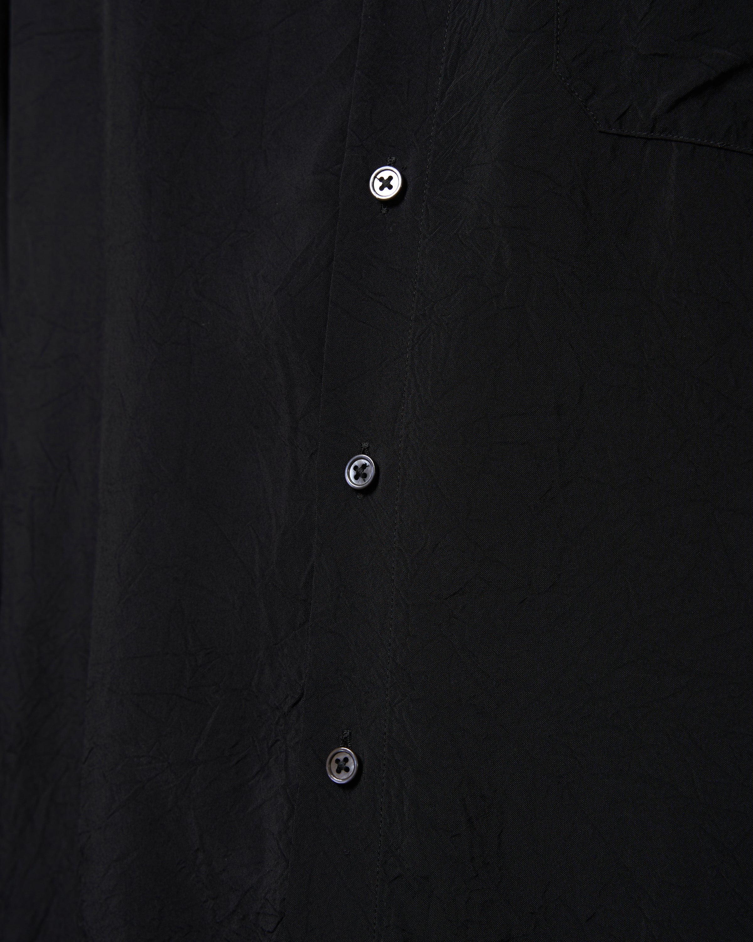 TOHNAI for keylime Tokyo Collarless Shirt, Black