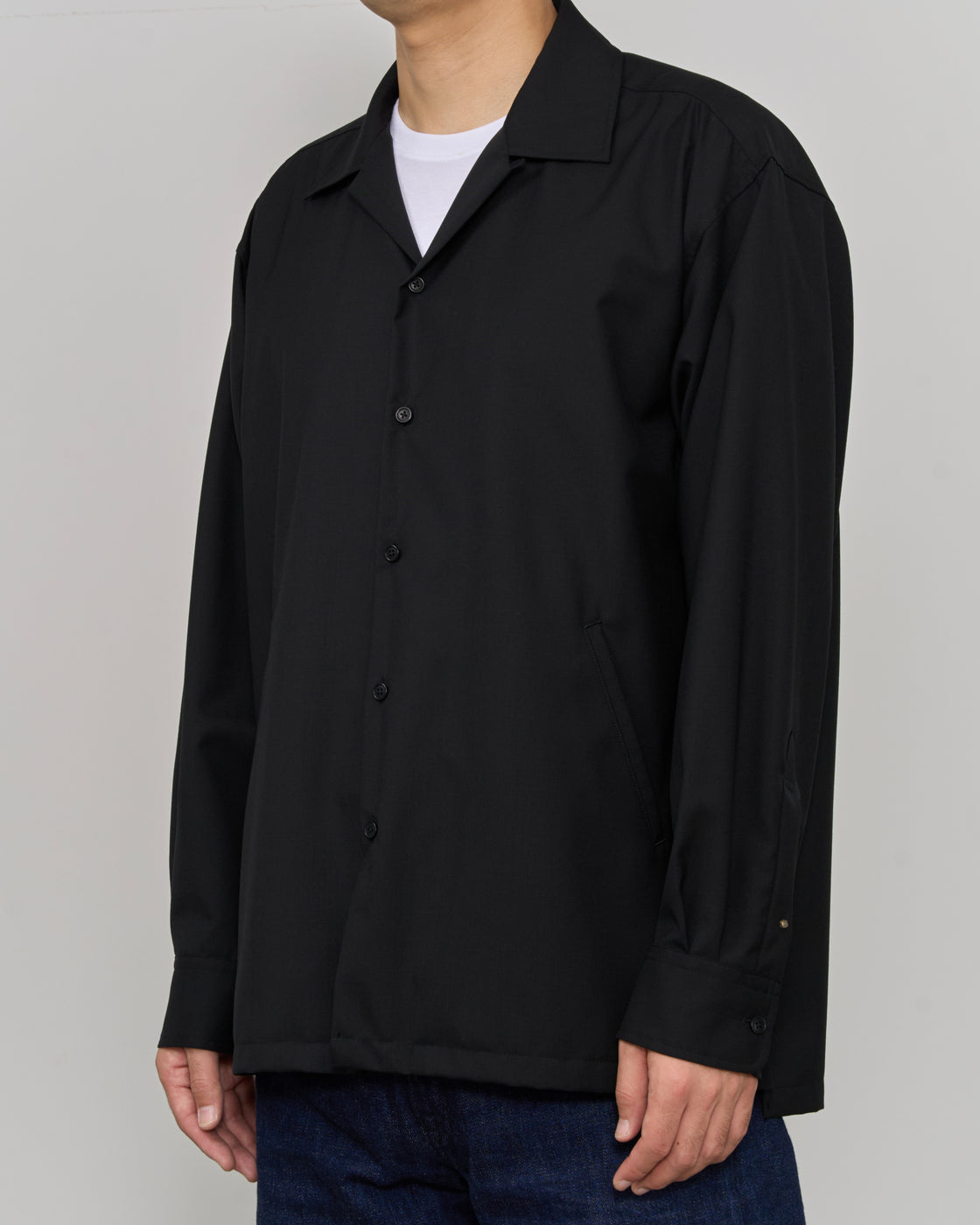 TOHNAI Shirt Jacket, Black