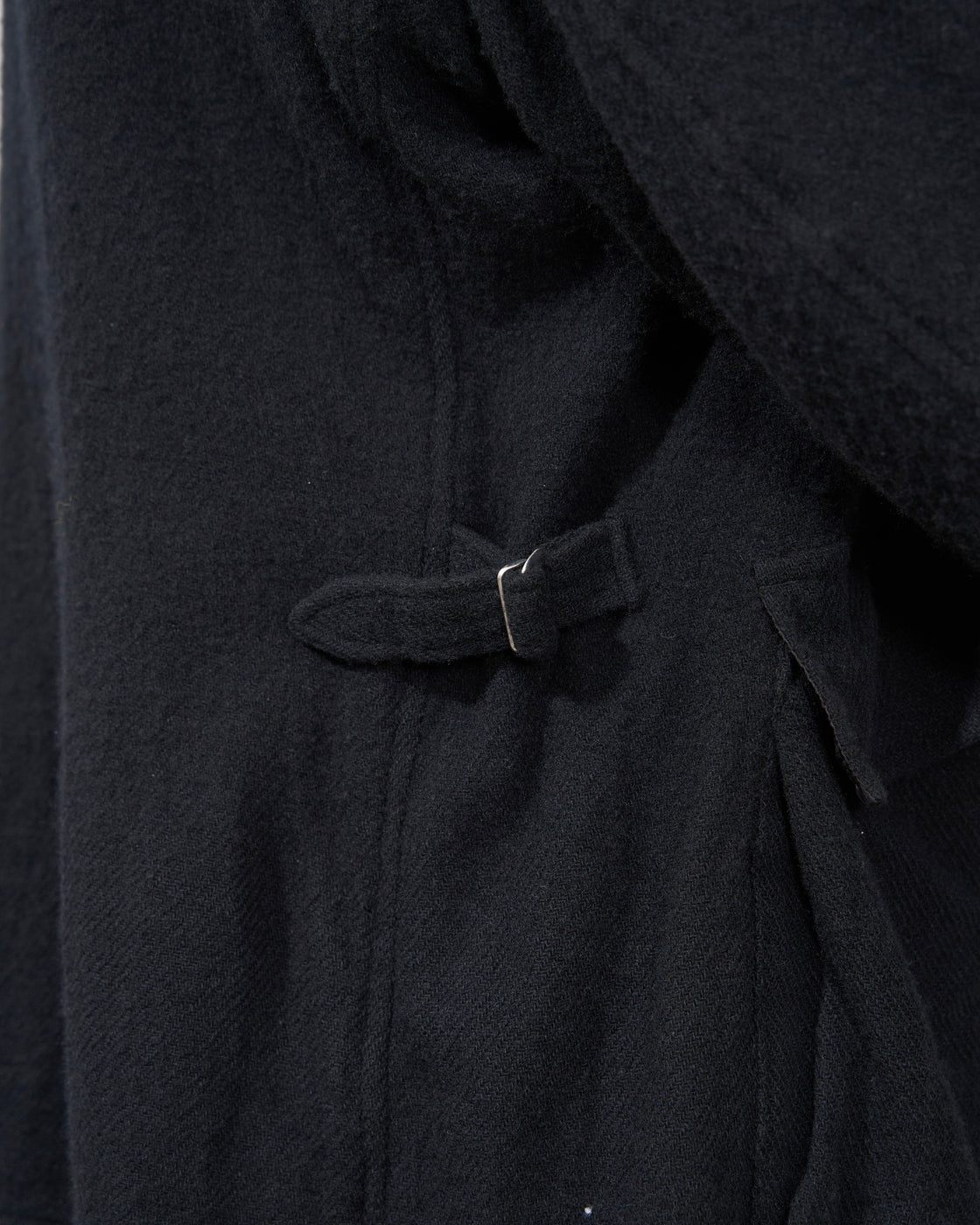 TOHNAI Washed Wool Work Jacket, Black