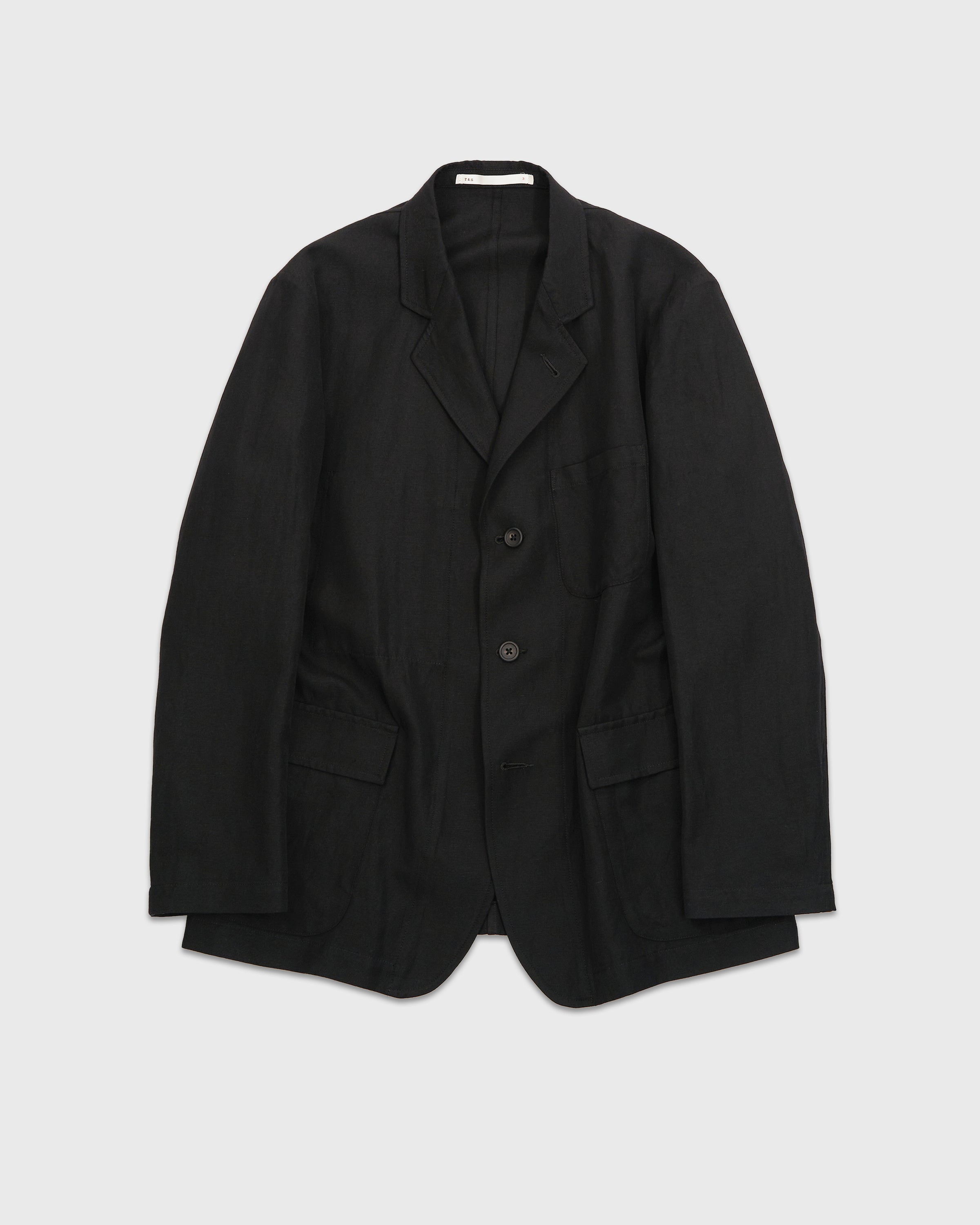 T&S Wool/Linen Jacket, Black