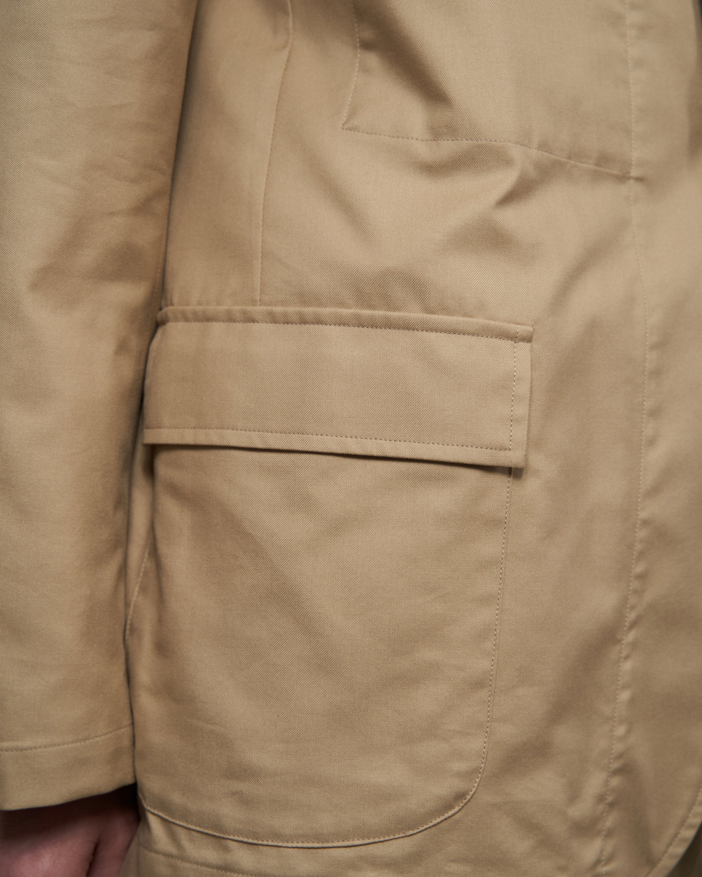 T&S Cotton/Silk Jacket, Beige