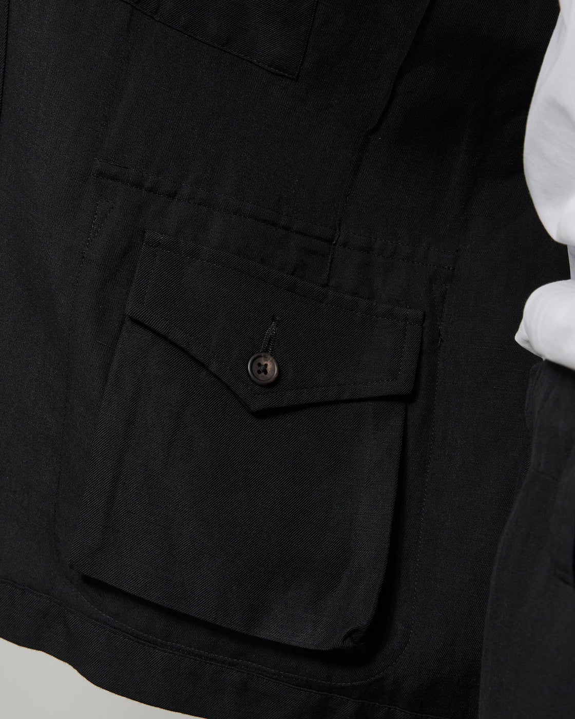 T&S Wool/Linen Jacket, Black