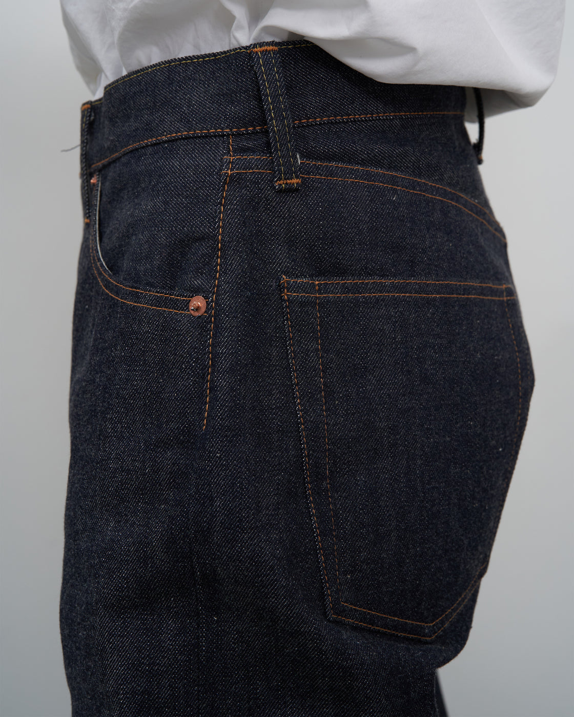 holk OOE YOFUKUTEN Denim Pants, Indigo Blue