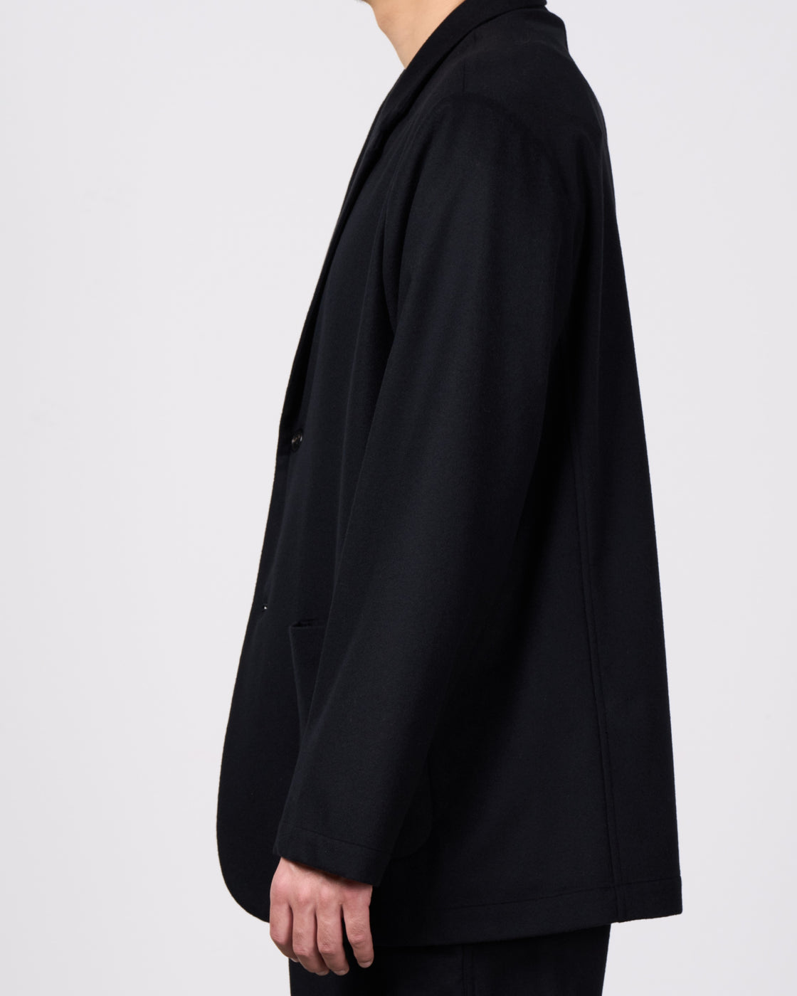 holk Kang 2B Jacket(Lamb Short Beaver), Black