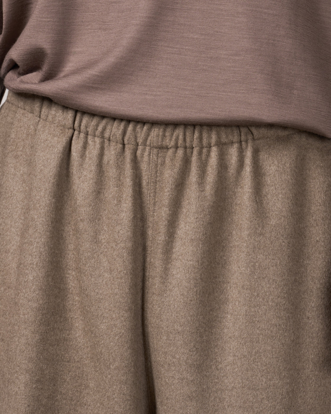 holk Kang Fu Pants(Lamb Short Beaver), Beige