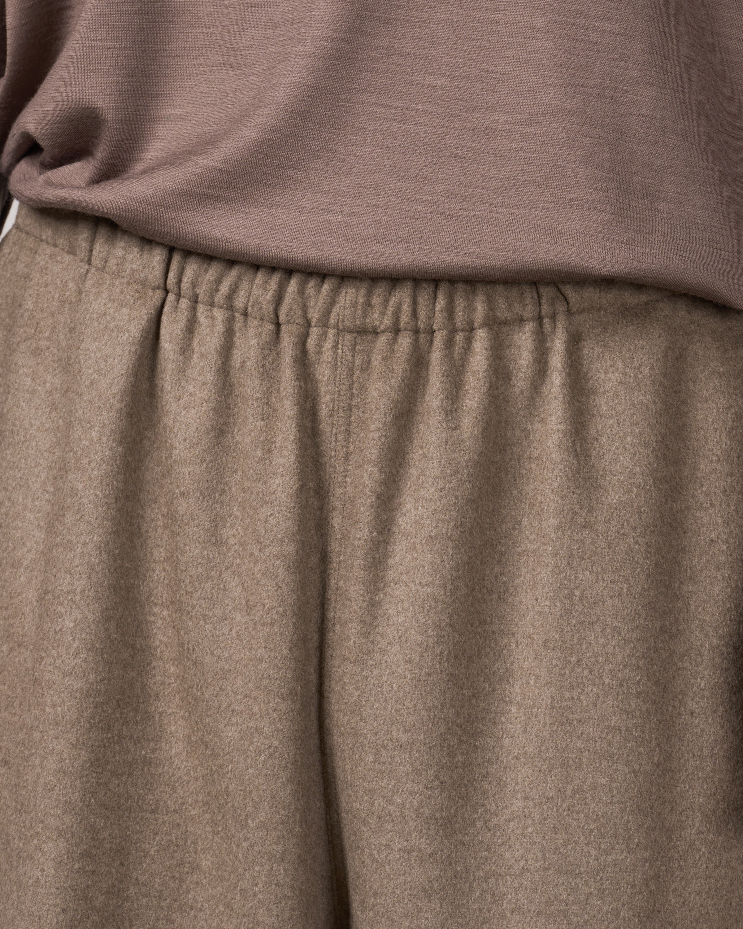 holk Kang Fu Pants(Lamb Short Beaver), Beige