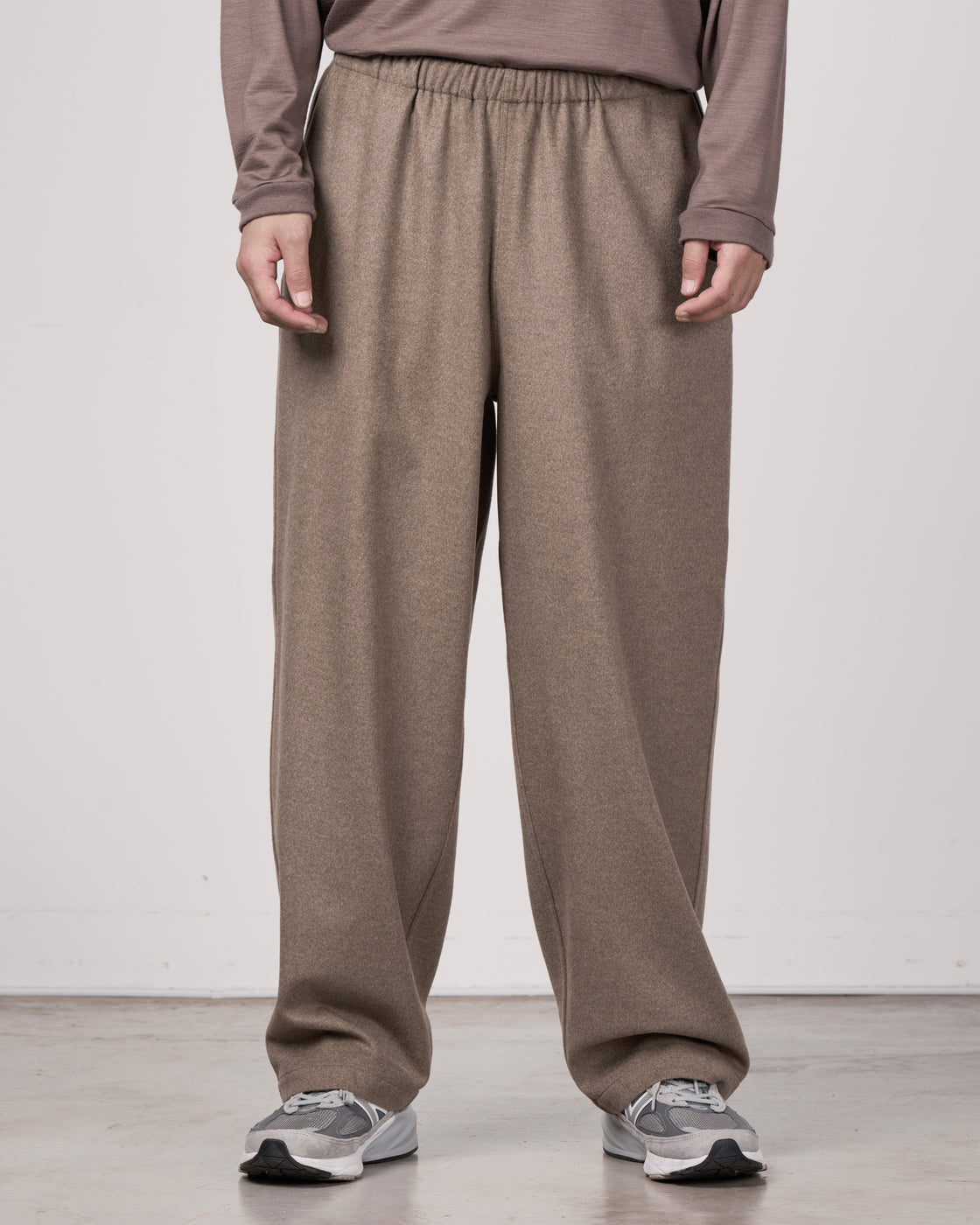 holk Kang Fu Pants(Lamb Short Beaver), Beige