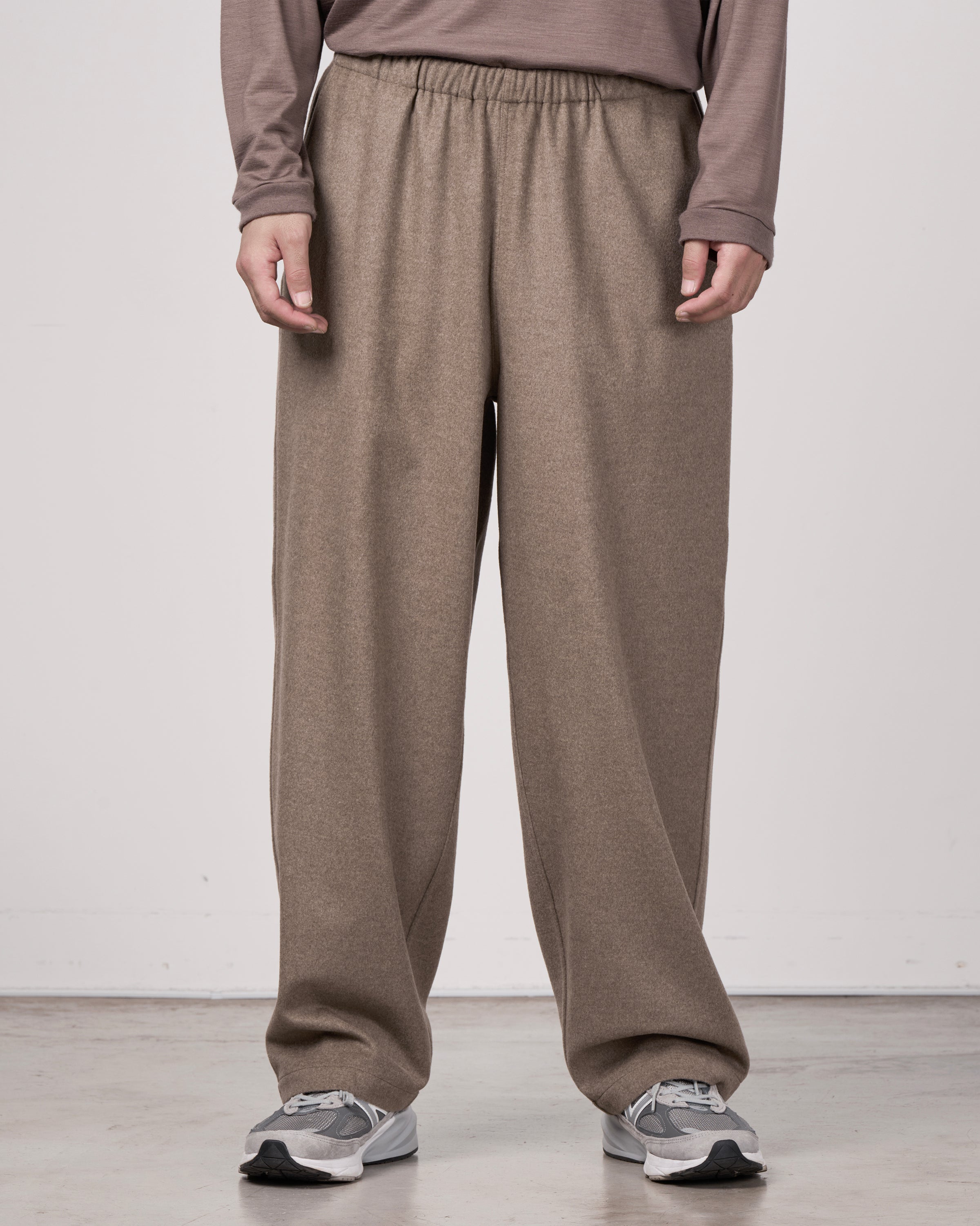 holk Kang Fu Pants(Lamb Short Beaver), Beige