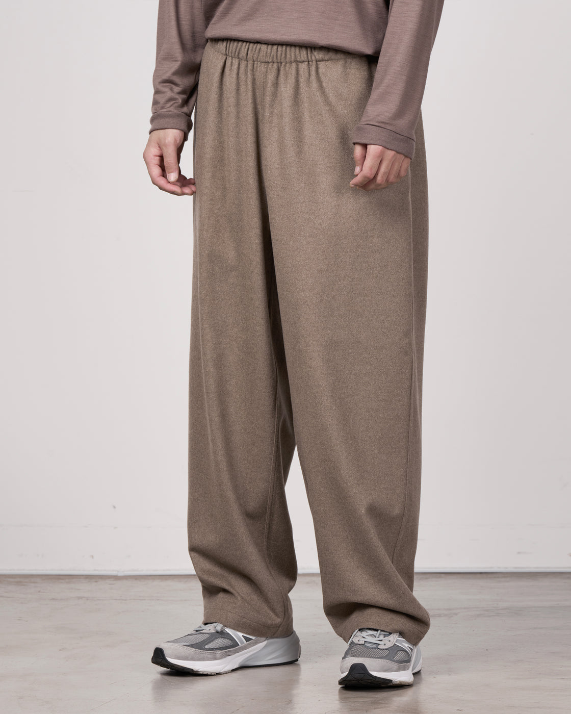 holk Kang Fu Pants(Lamb Short Beaver), Beige