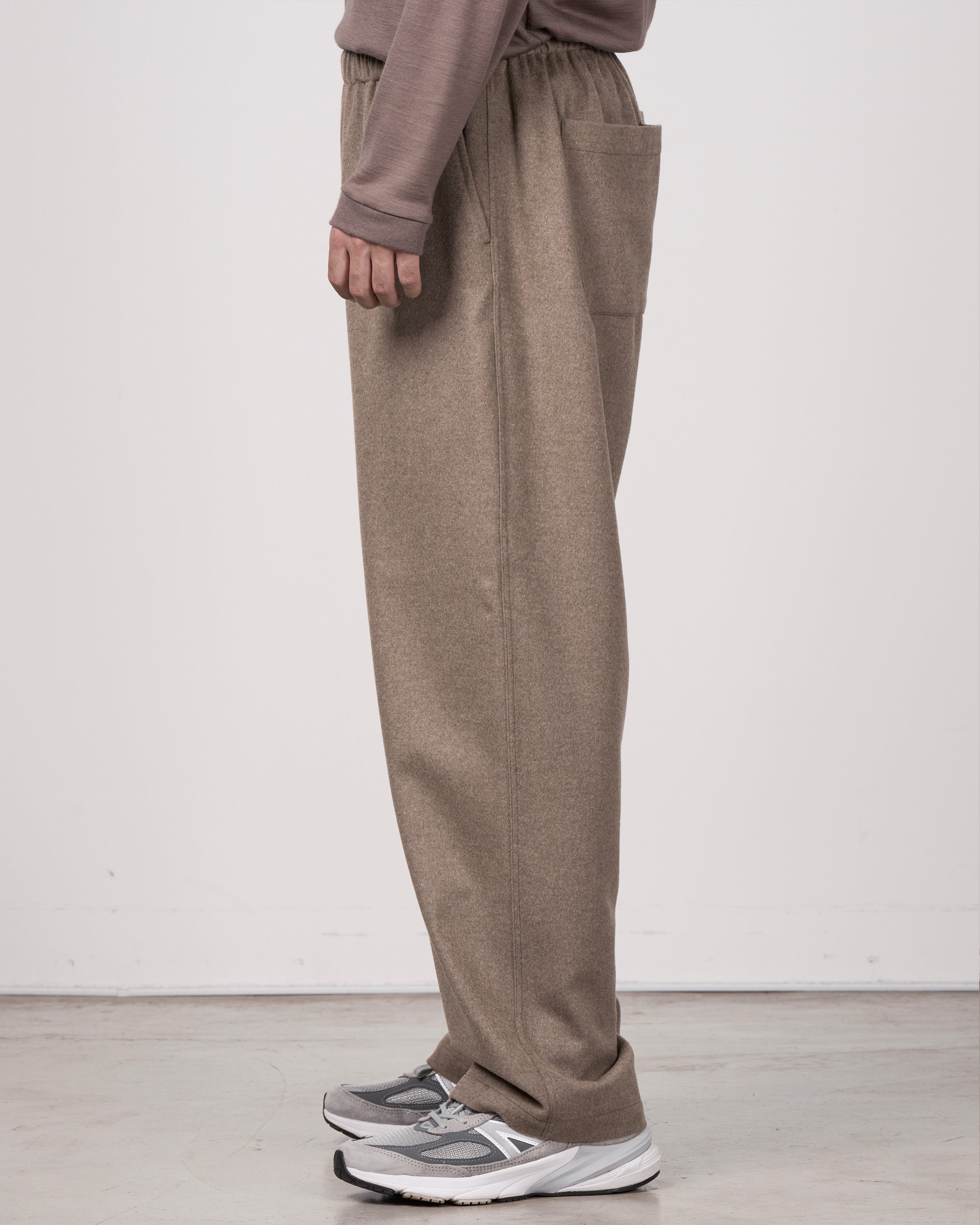 holk Kang Fu Pants(Lamb Short Beaver), Beige