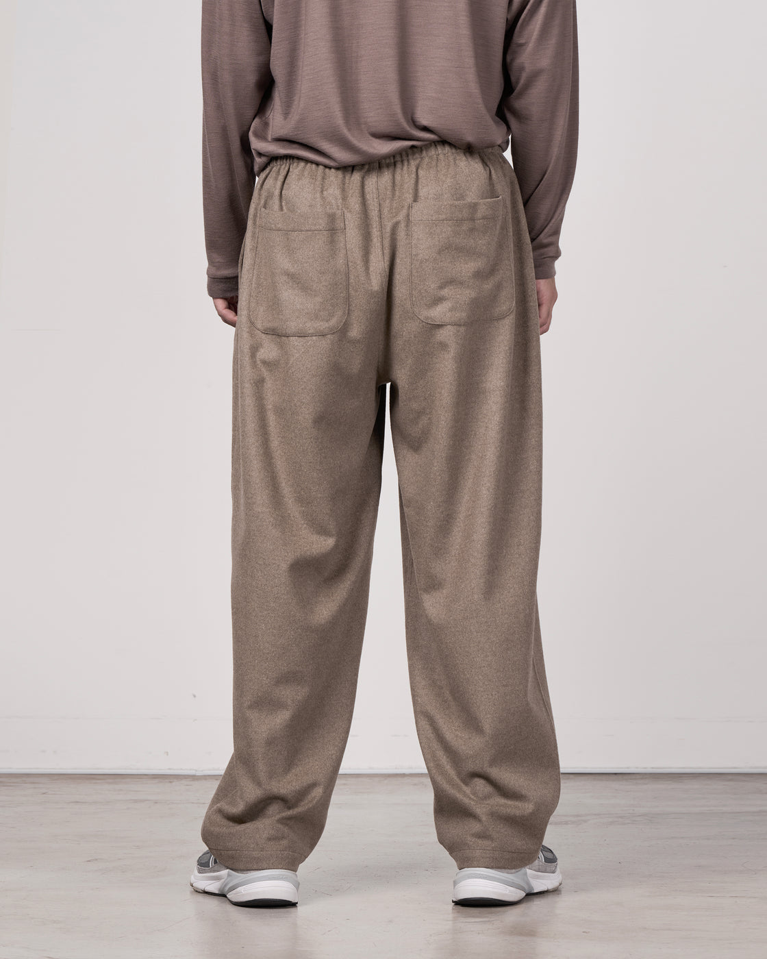 holk Kang Fu Pants(Lamb Short Beaver), Beige
