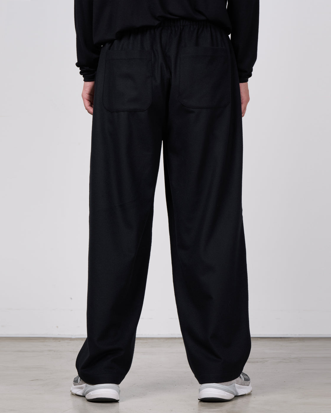 holk Kang Fu Pants(Lamb Short Beaver), Black