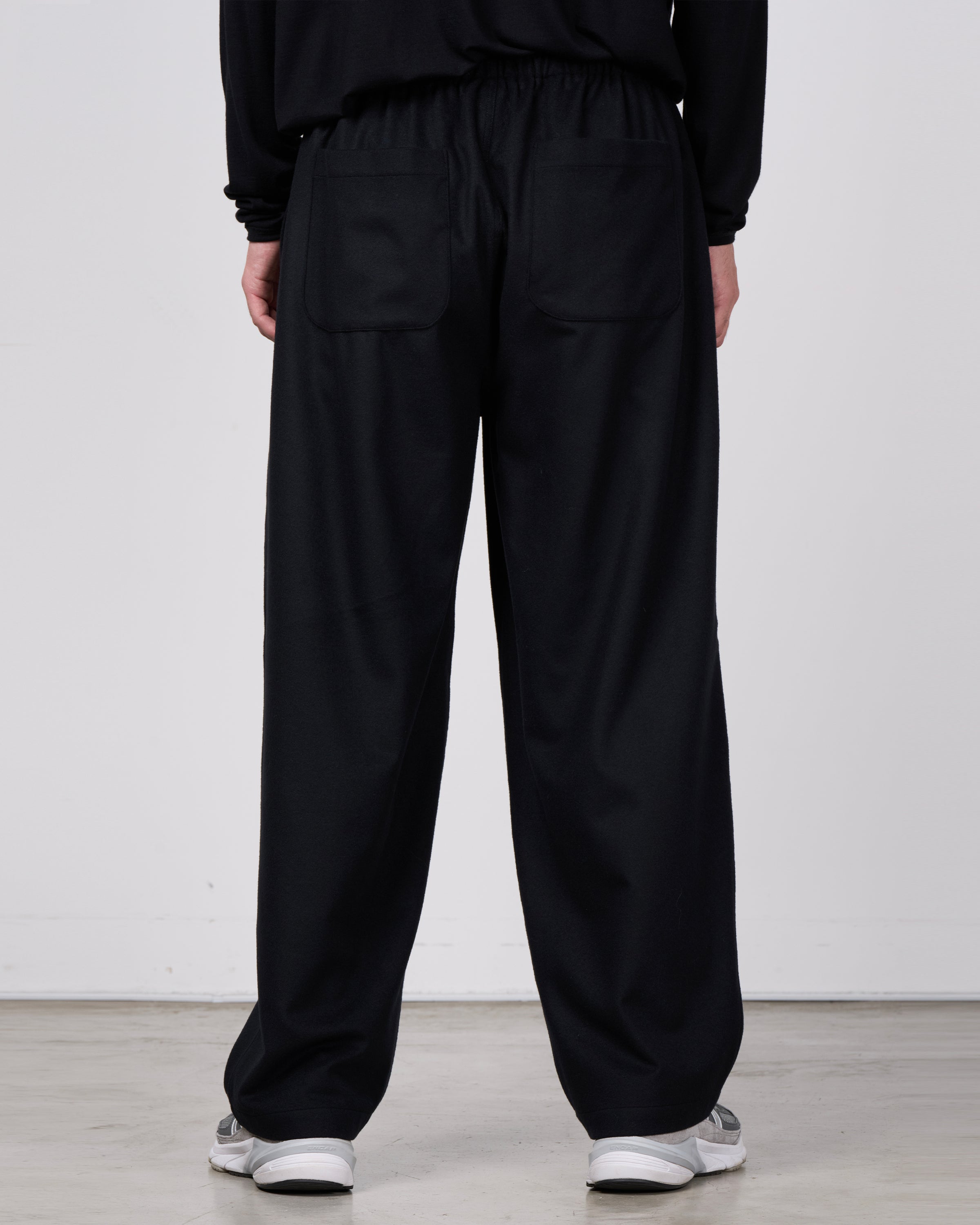 holk Kang Fu Pants(Lamb Short Beaver), Black