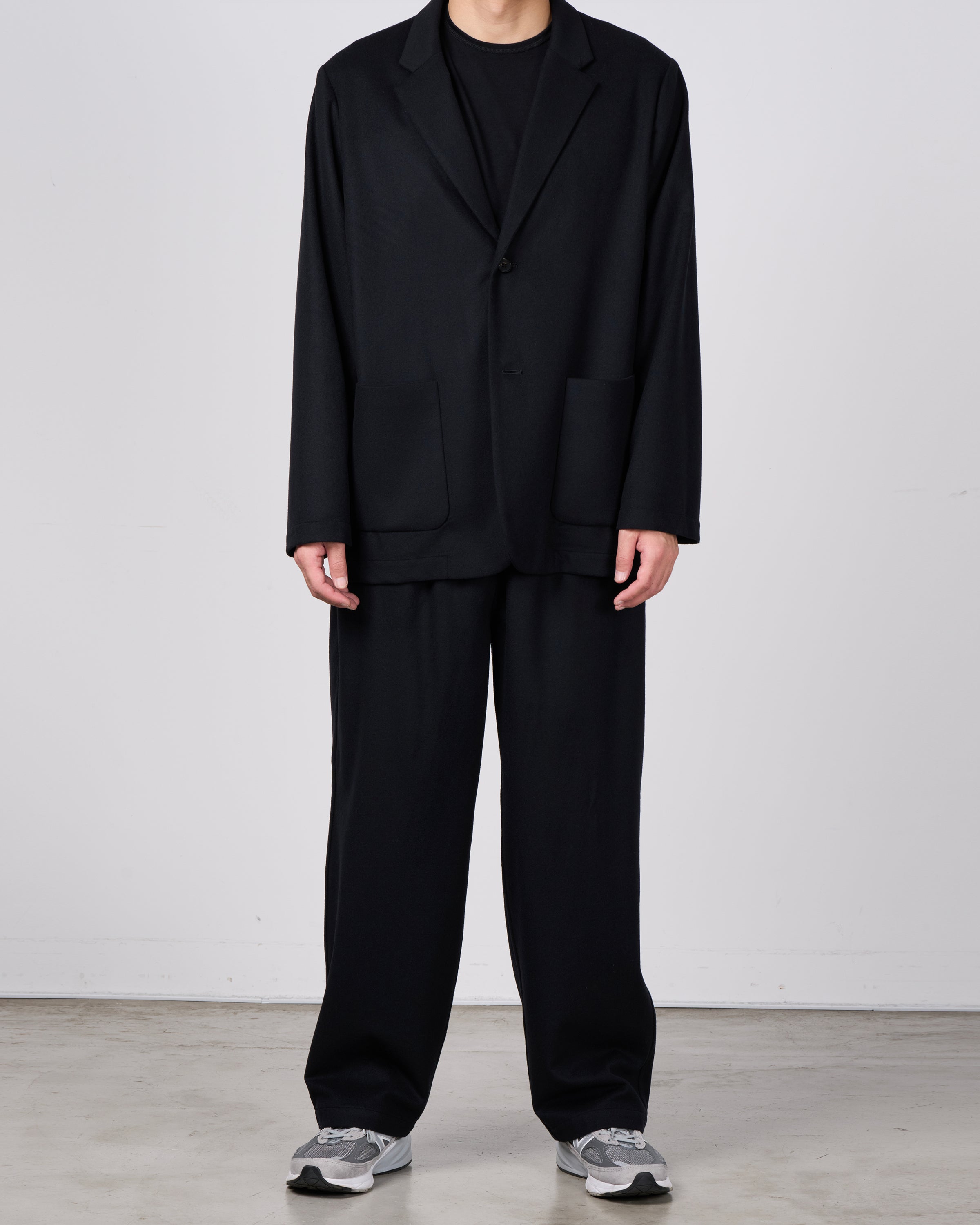 holk Kang Fu Pants(Lamb Short Beaver), Black
