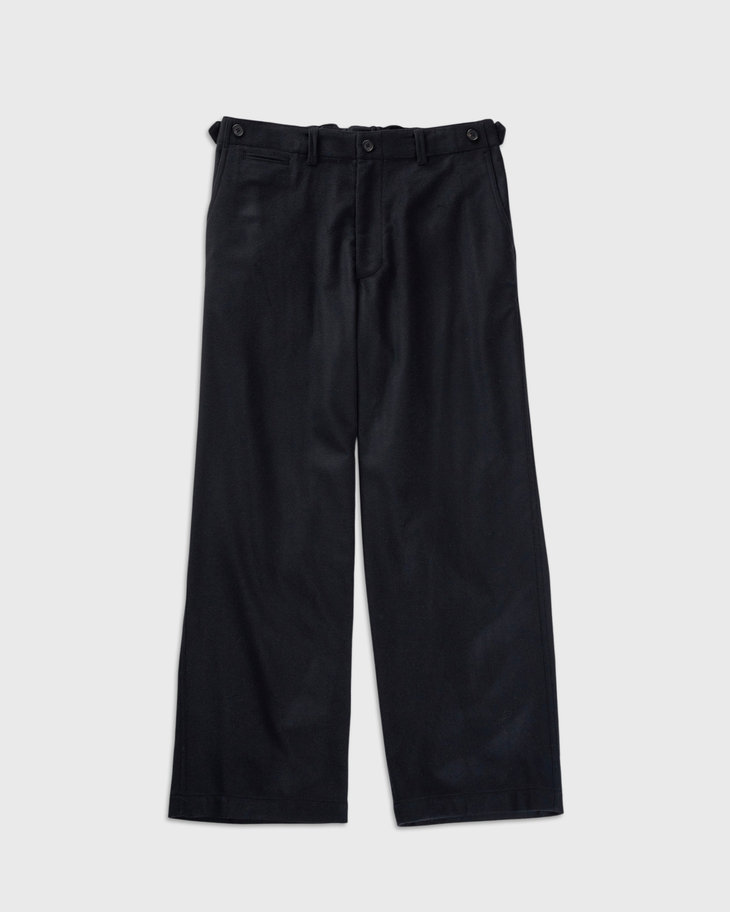 holk Kang M-45 Chino Pants(Lamb Short Beaver), Black