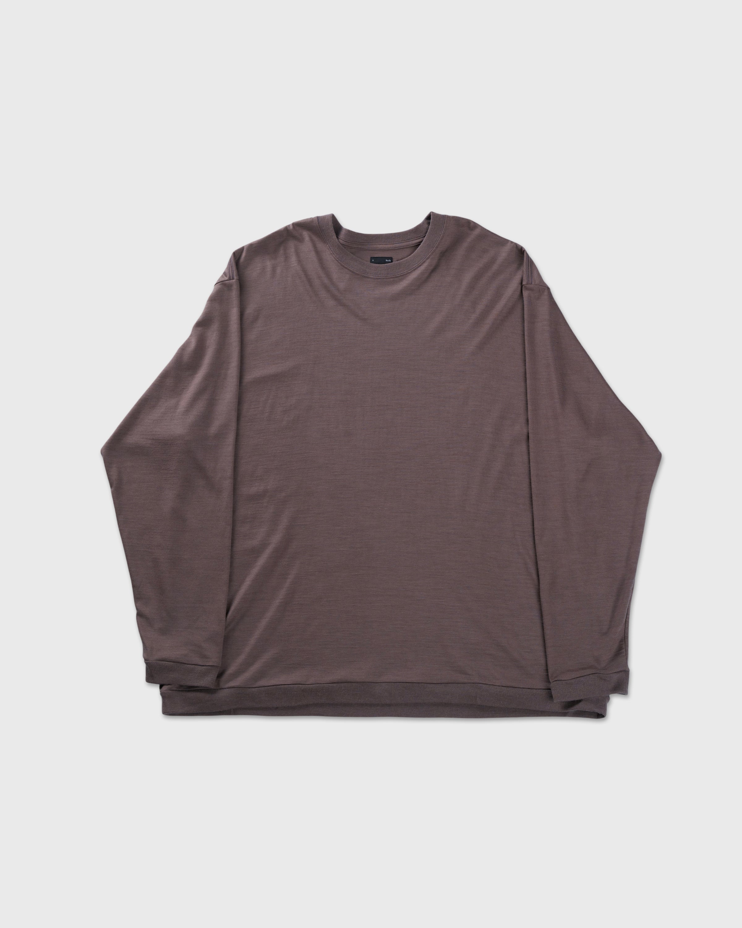 holk Wool Long Sleeve Tee, Tope