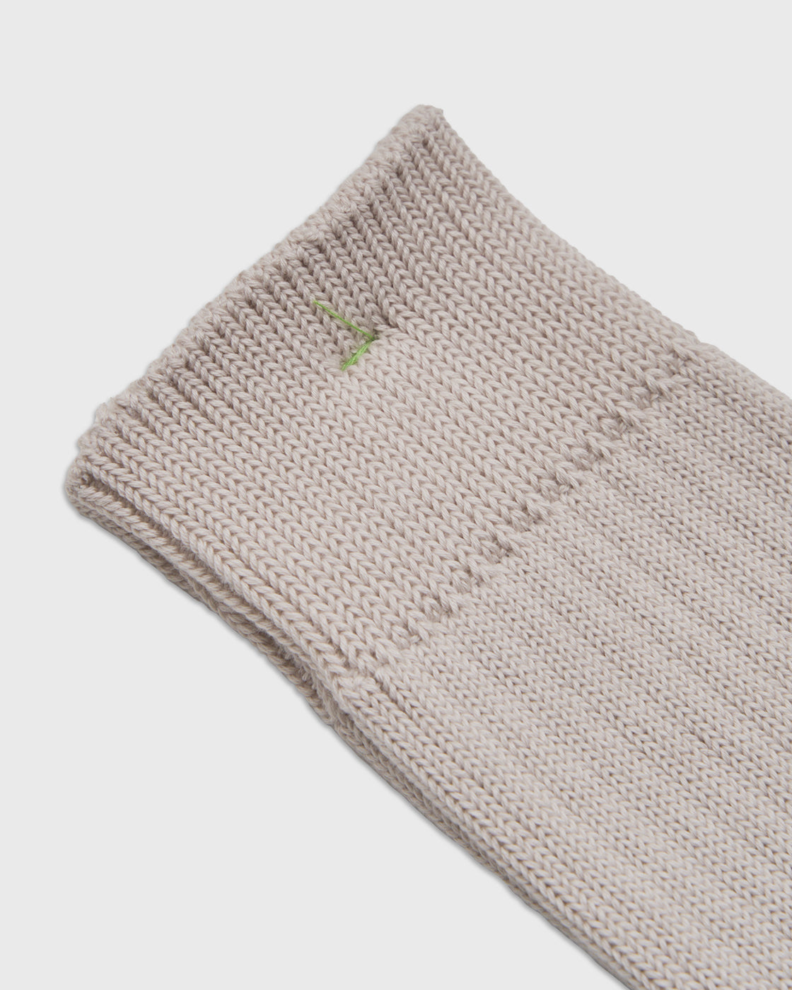 keylime Cotton Rib Socks, Greige