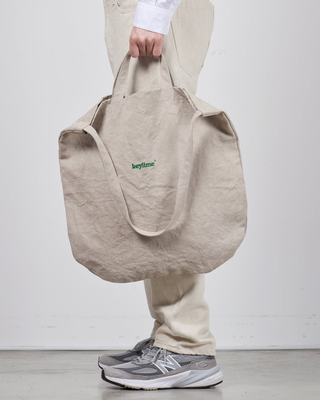 keylime Linen Bag, Beige