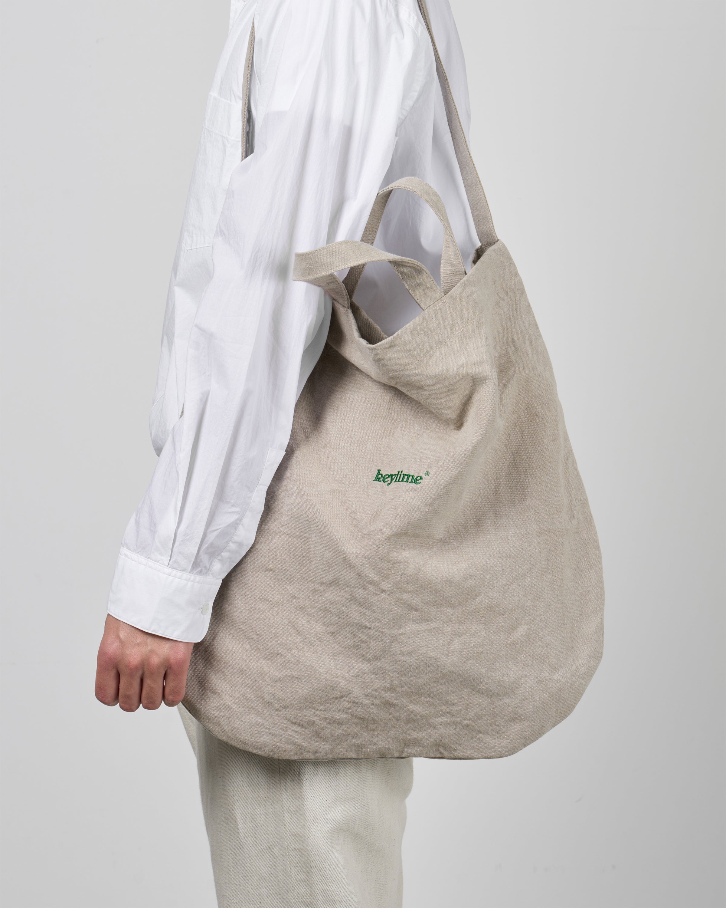 keylime Linen Bag, Beige