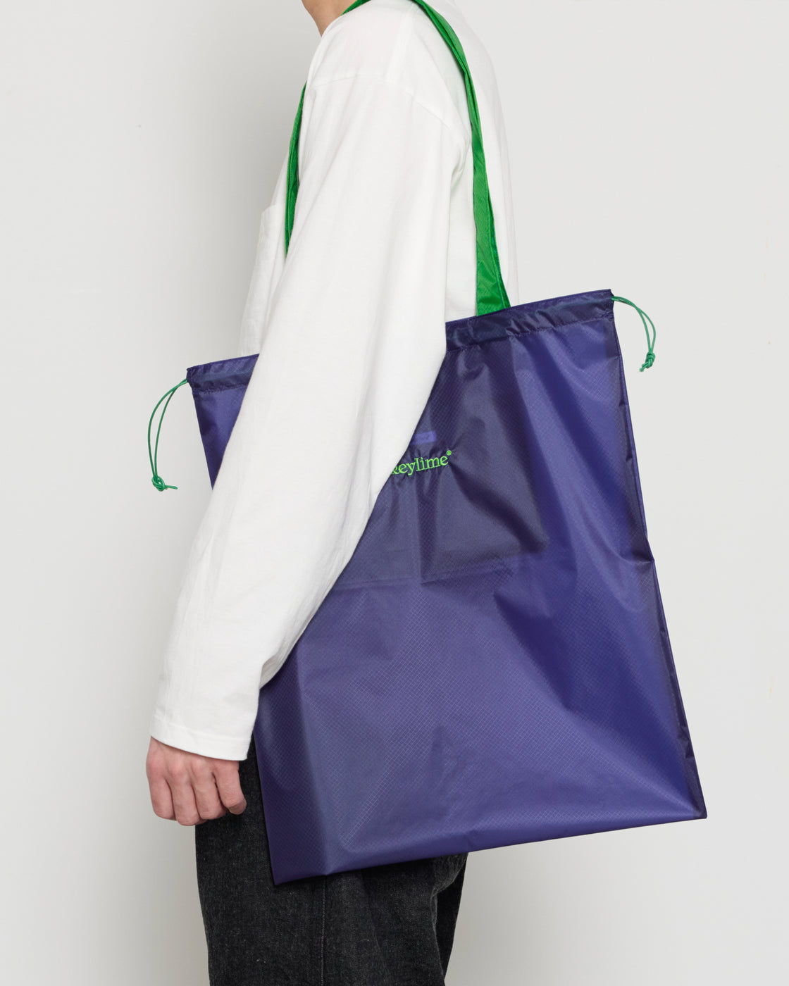 keylime Nylon Bag, Navy/Green