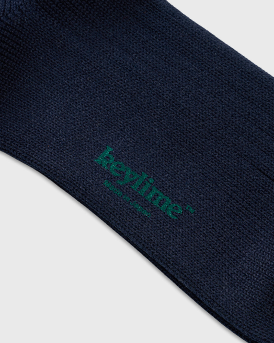 keylime Cotton Rib Socks, Navy